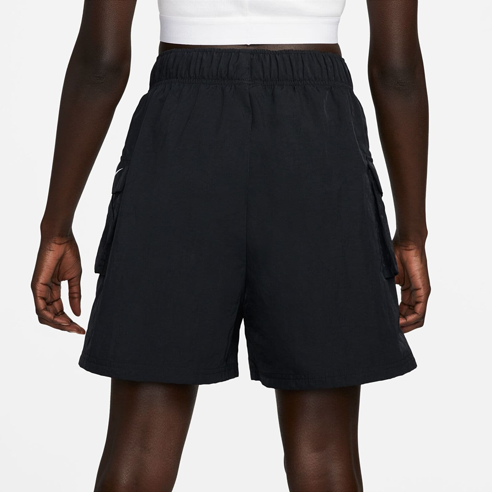 Pantaloncini Nike NSW Essential Woven High-Rise Shorts Black/ White