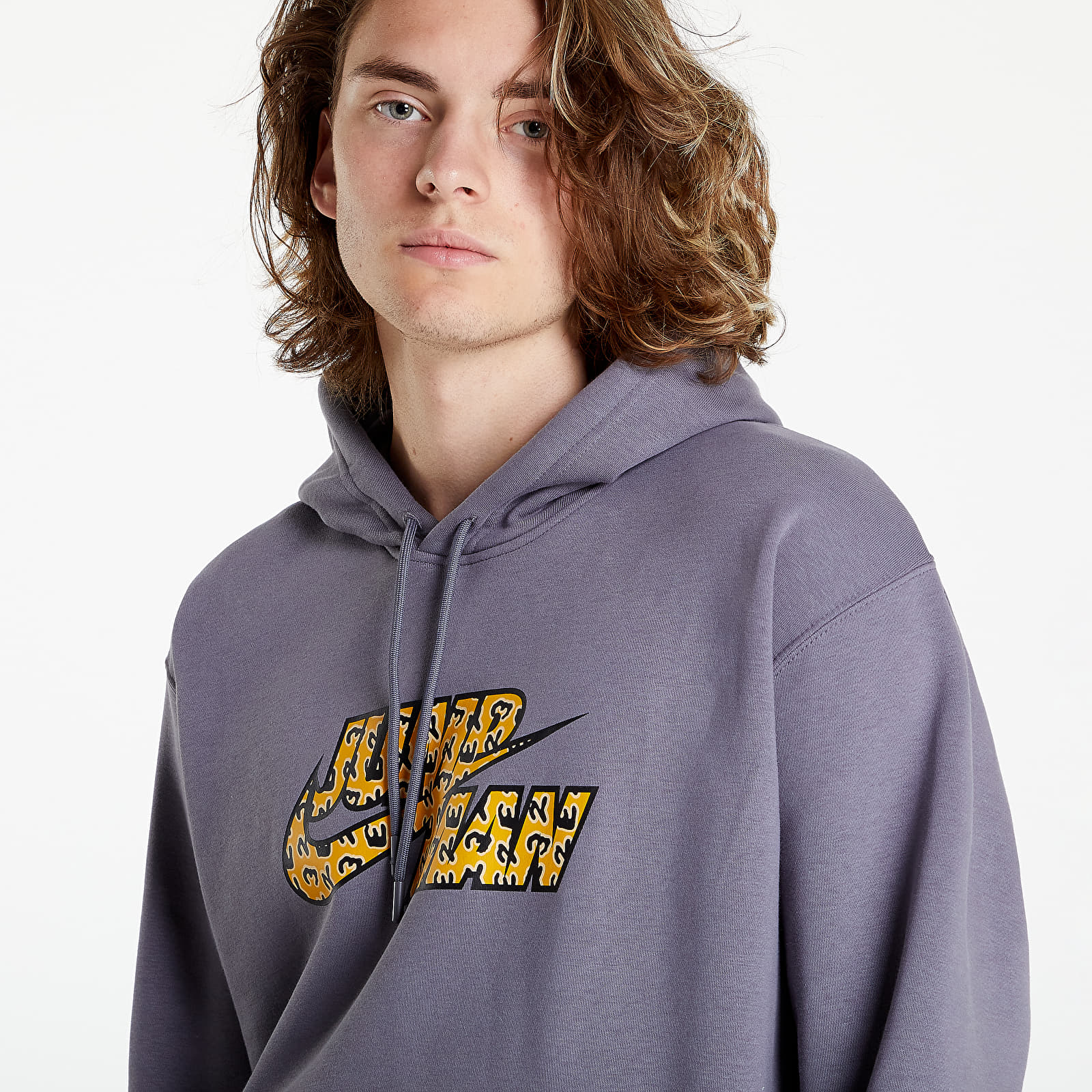 Mikiny Jordan Flight MVP Jumpman Men's Fleece Pullover Light Graphite/ Black