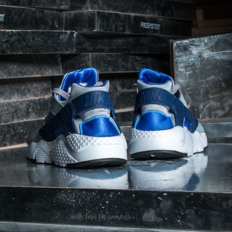 Women's shoes Nike Huarache Run (GS) Wolf Grey/ Binary Blue