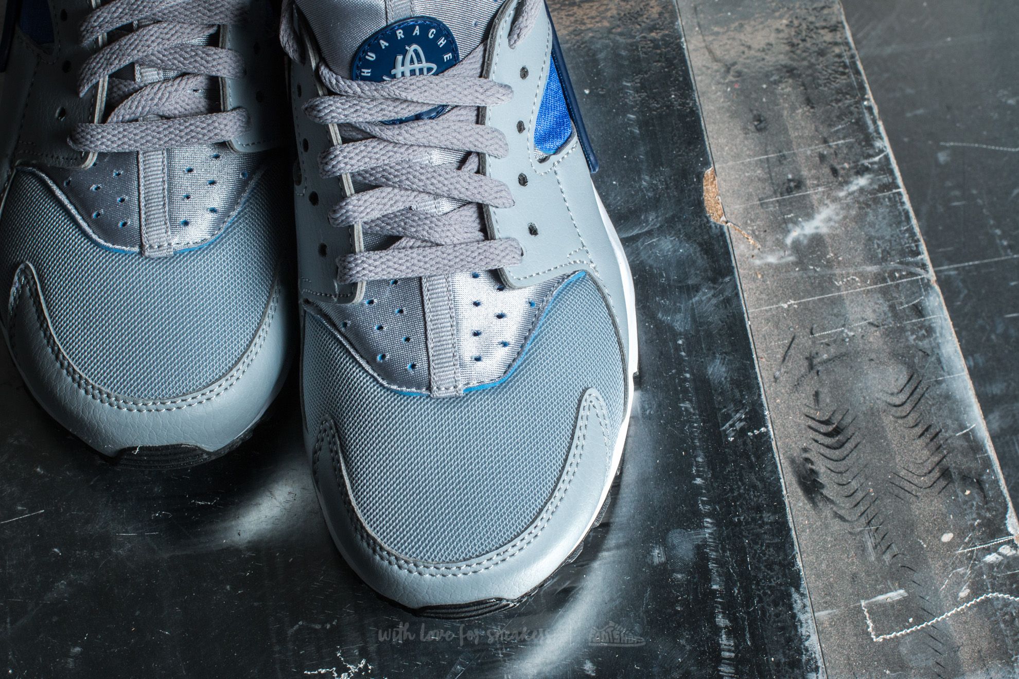 Scarpe donna Nike Huarache Run (GS) Wolf Grey/ Binary Blue