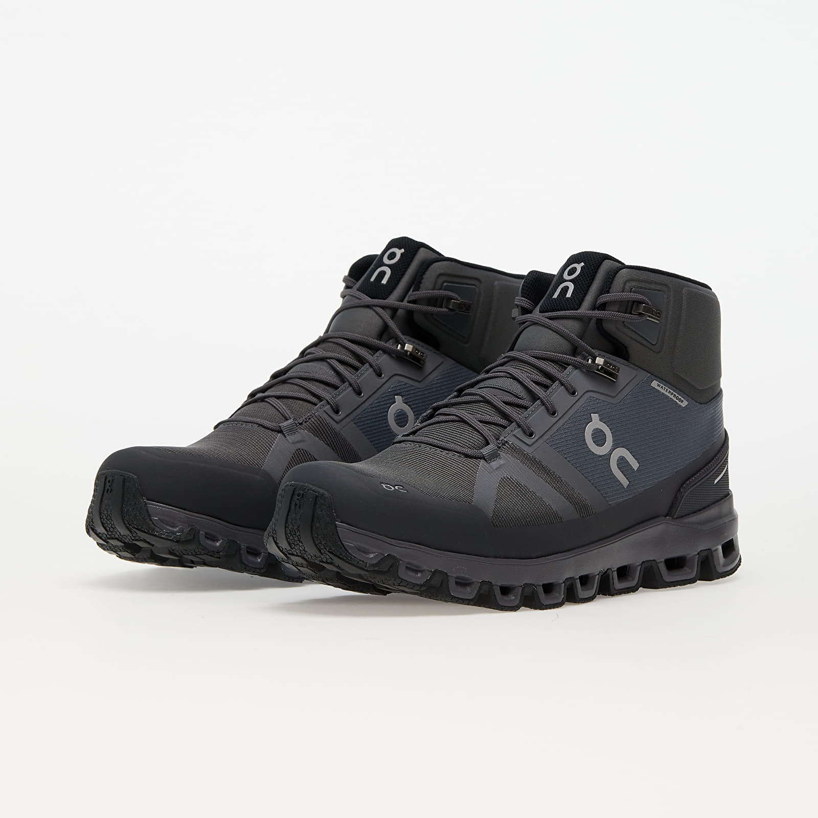 On Cloudrock Men's Waterproof Boots - Rock/Eclipse