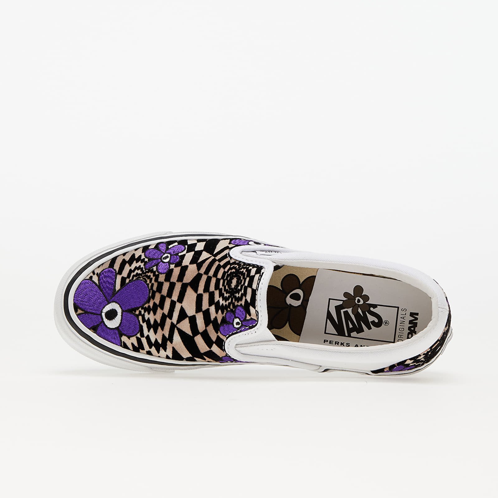 Pánske tenisky a topánky Vans Vault OG Classic Slip-On LX Pam Brown/ True White