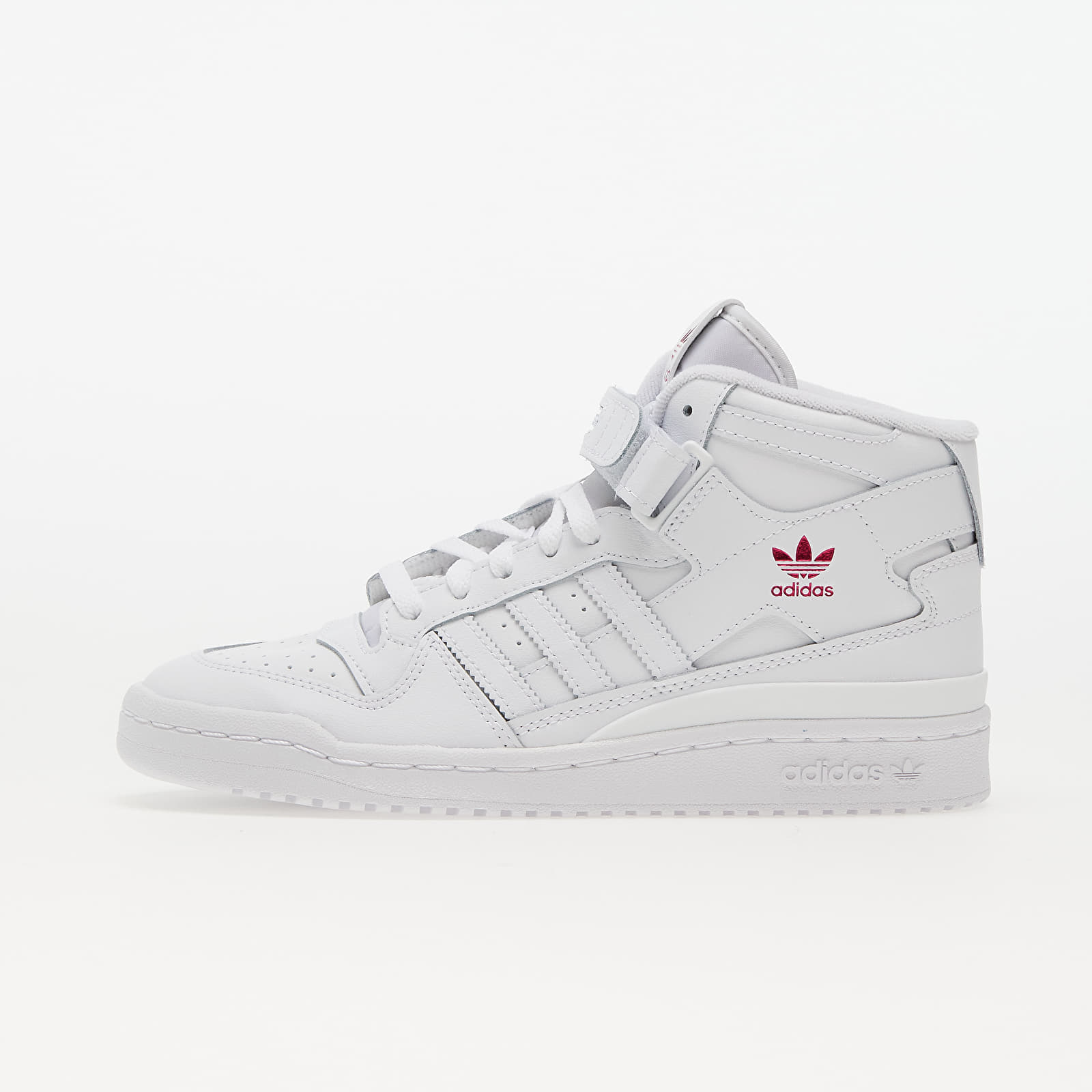 Women's shoes adidas Forum Mid W Ftw White/ Ftw White/ Shock Pink