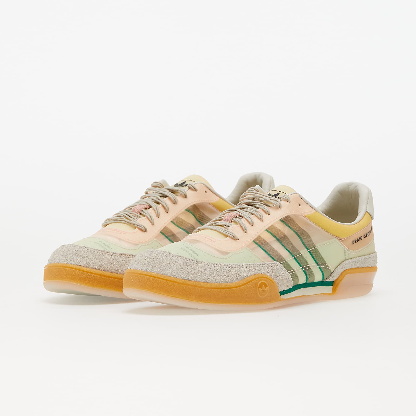 Miesten kengät adidas x Craig Green Squash Polta Akh Cream White/ Sesame/ Bold Green