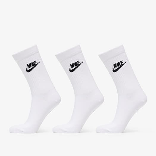 Zokni Nike Sportswear Everyday Essential Crew Socks 3-Pack White/ Black