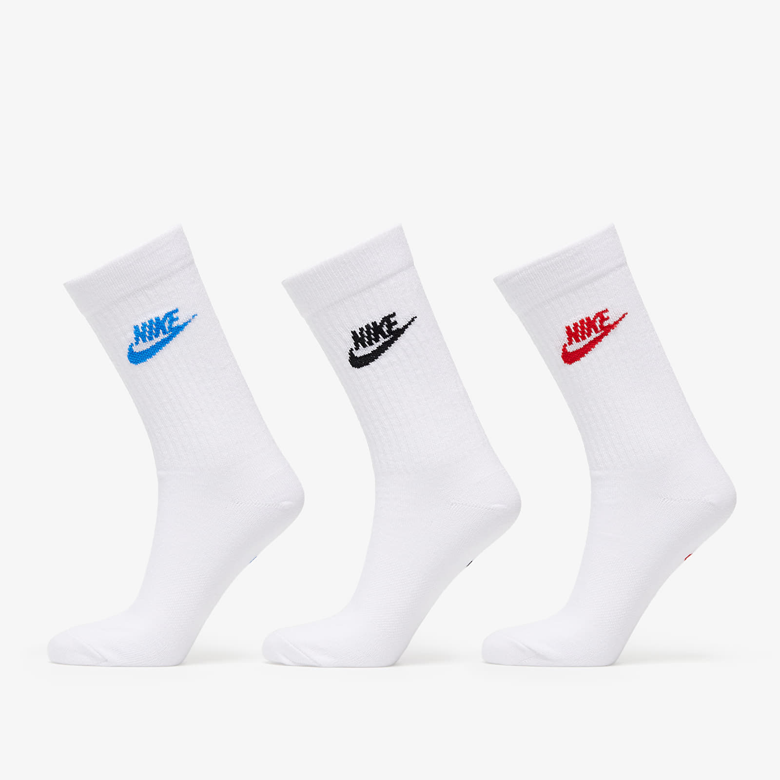 Ponožky Nike Sportswear Everyday Essential Crew Socks 3-Pack White/ Multicolor XL