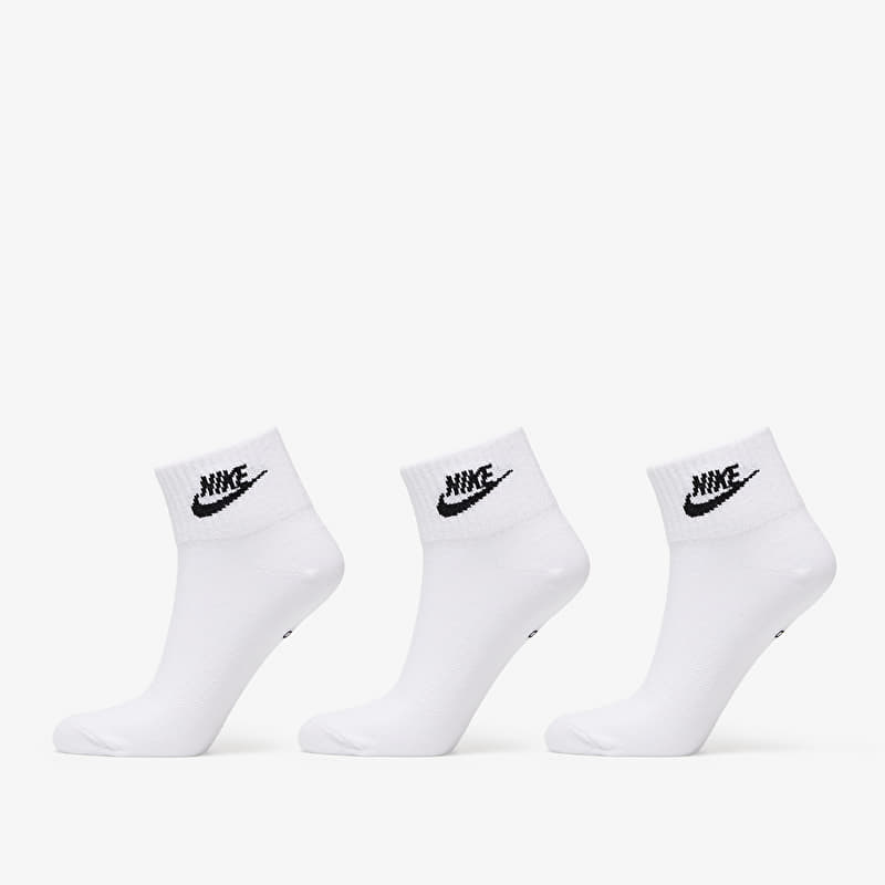 Шкарпетки Nike Sportswear Everyday Essential Ankle Socks 3-Pack White/ Black