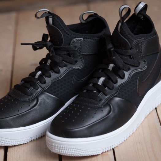 Women s shoes Nike W Air Force 1 Ultraforce MID Black Black White Footshop