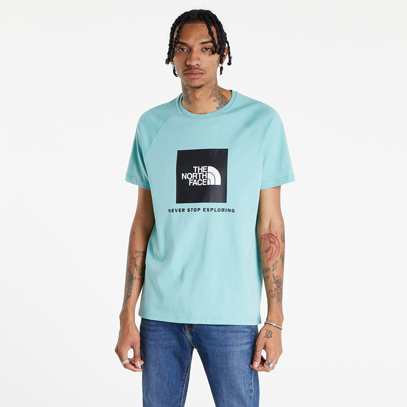 Camisetas The North Face M Short Sleeve Raglan Redbox Tee Wasabi