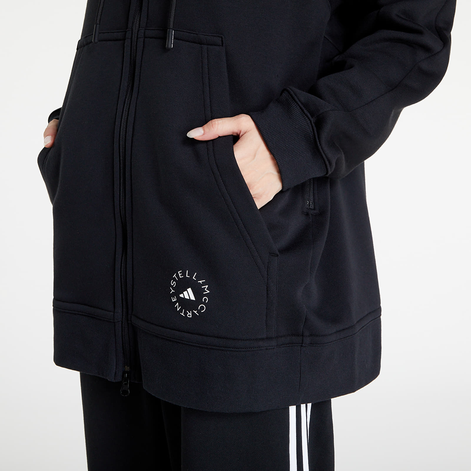 Hupparit ja collegepaidat adidas x Stella McCartney Agent of Kinness Full-zip Hoodie Black