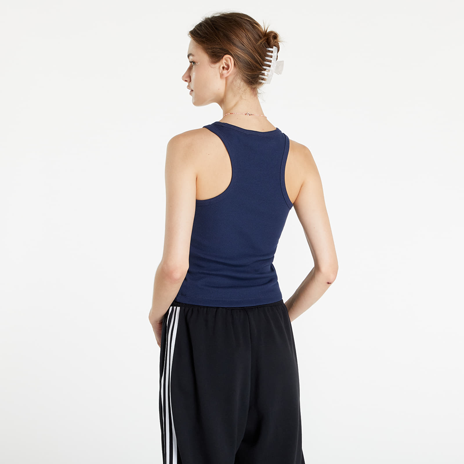 Camisetas de tirantes Tommy Jeans Feminine Rib Tank Top Twilight Navy