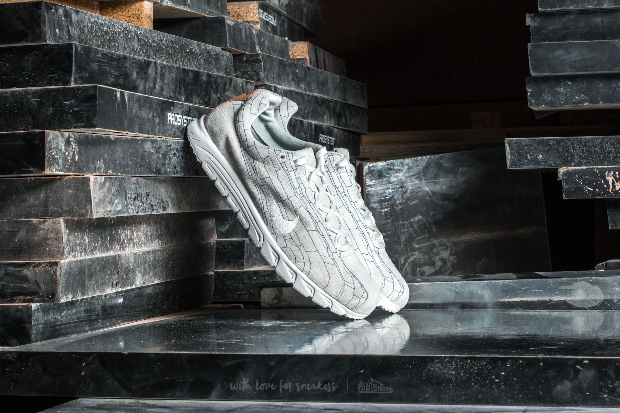 Scarpe uomo Nike Mayfly Leather Premium Off White/ Off White
