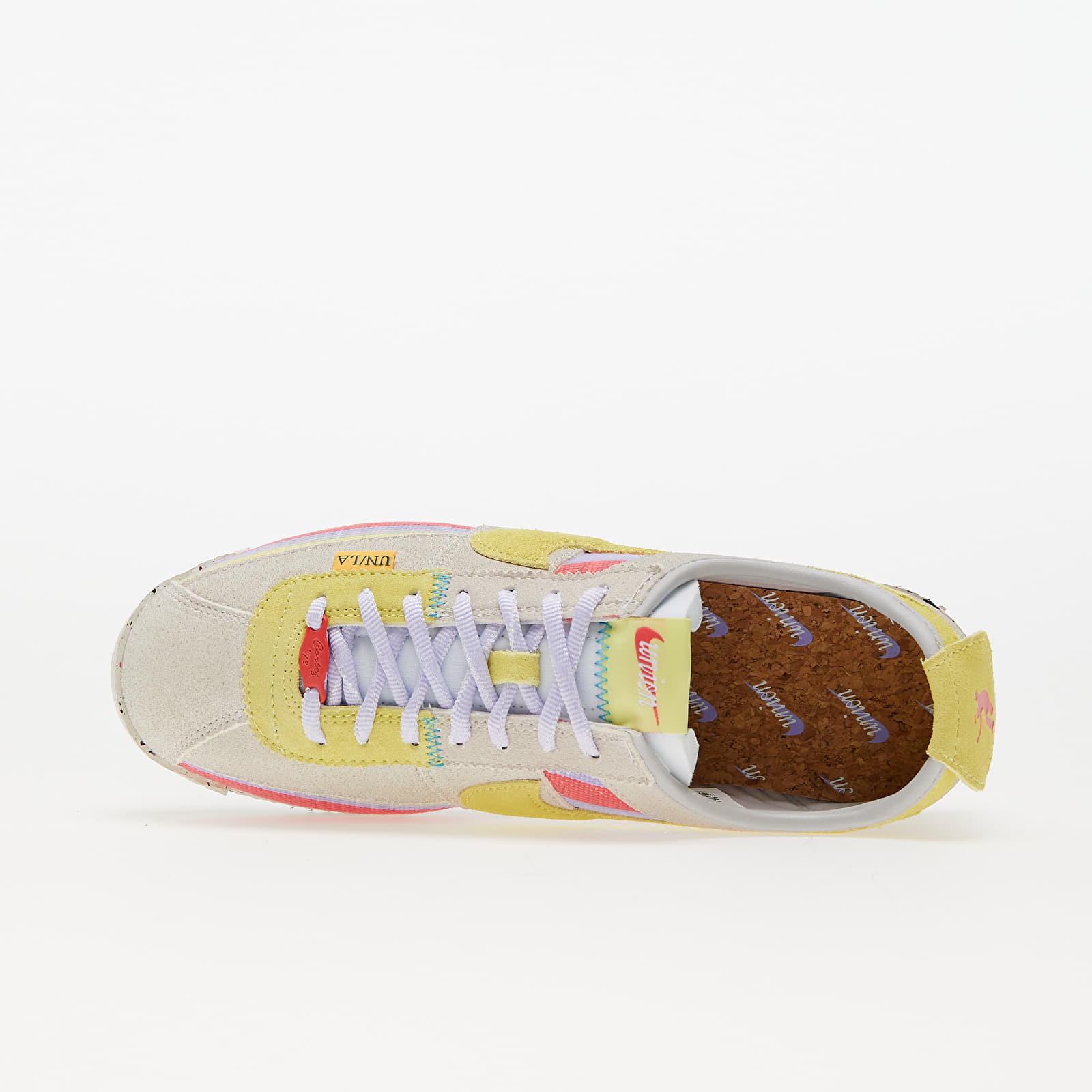 Zapatillas Hombre Nike x UNION LA Cortez SP White/ Lemon Frost-Grey Fog-Purple Pulse