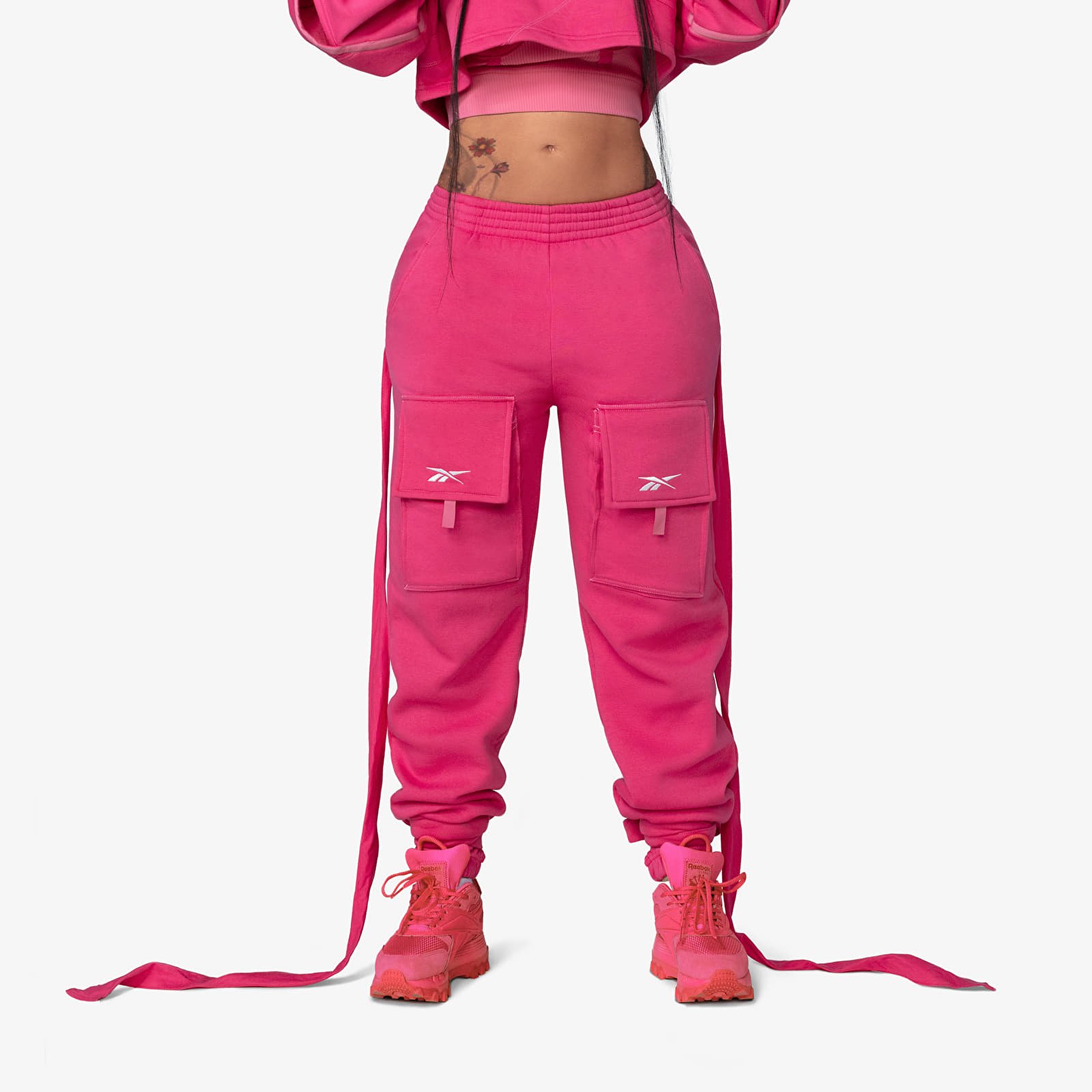 Pants and jeans Reebok x Cardi B Knit Joggers Pink Fusion
