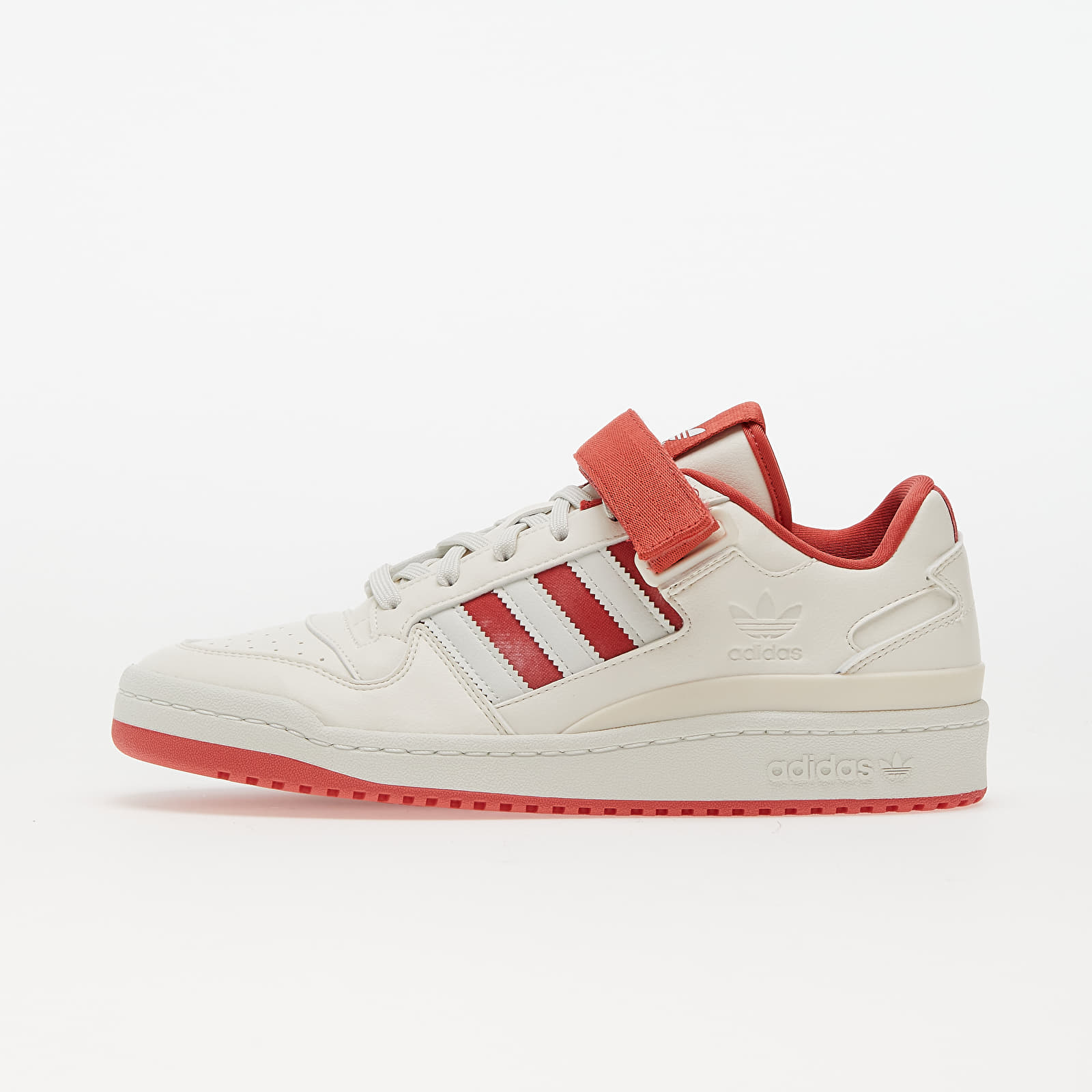 Men s shoes adidas Forum Low Core White White Tint Crest Red