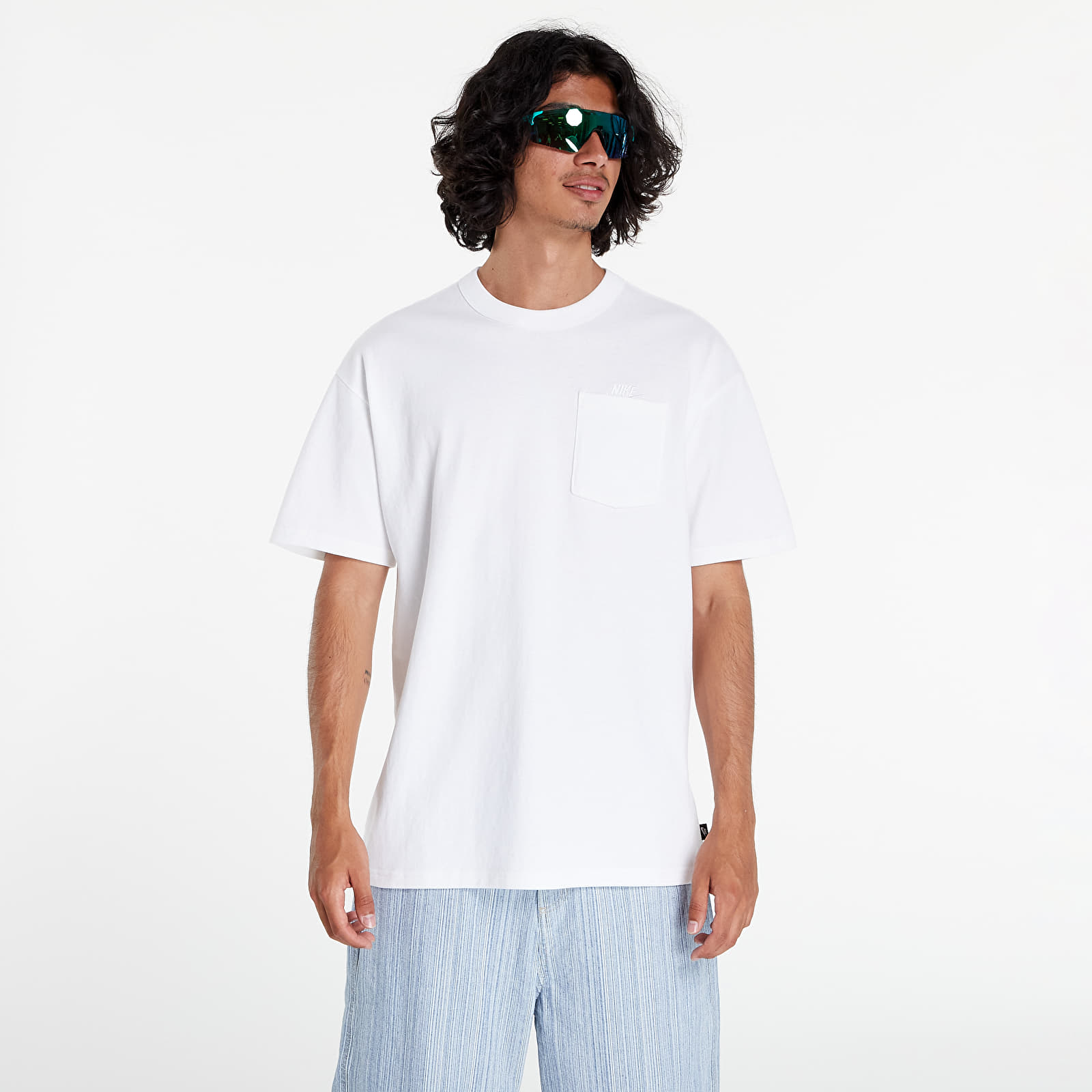 Camisetas Nike Sportswear Premium Essential Men´s Pocket Tee White/ White