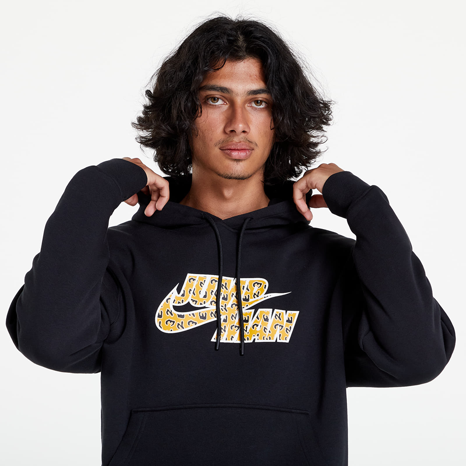 Mikiny Jordan Flight MVP Jumpman Men's Fleece Pullover Black/ Sail