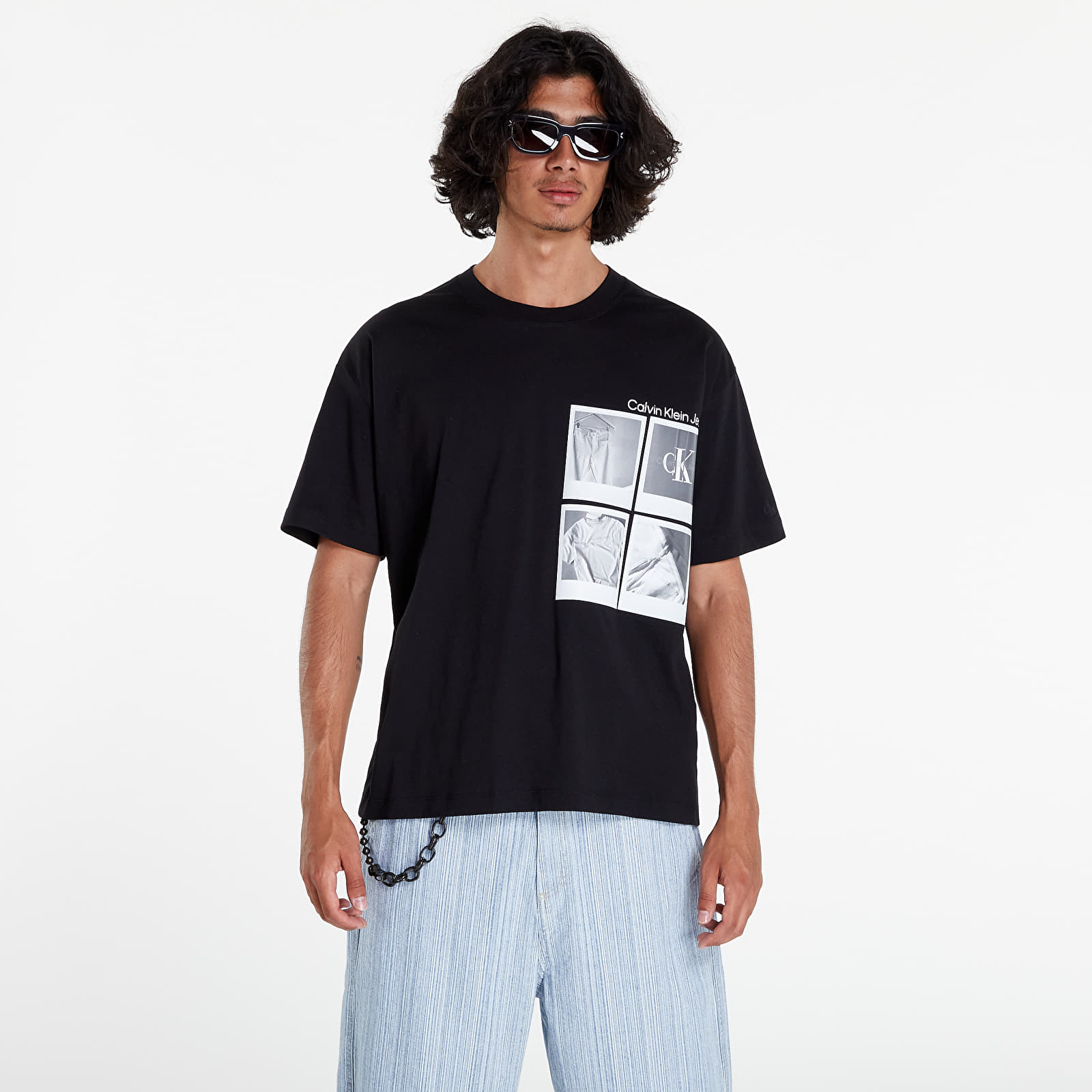 T-shirts Calvin Klein Jeans Polaroid Tee Black