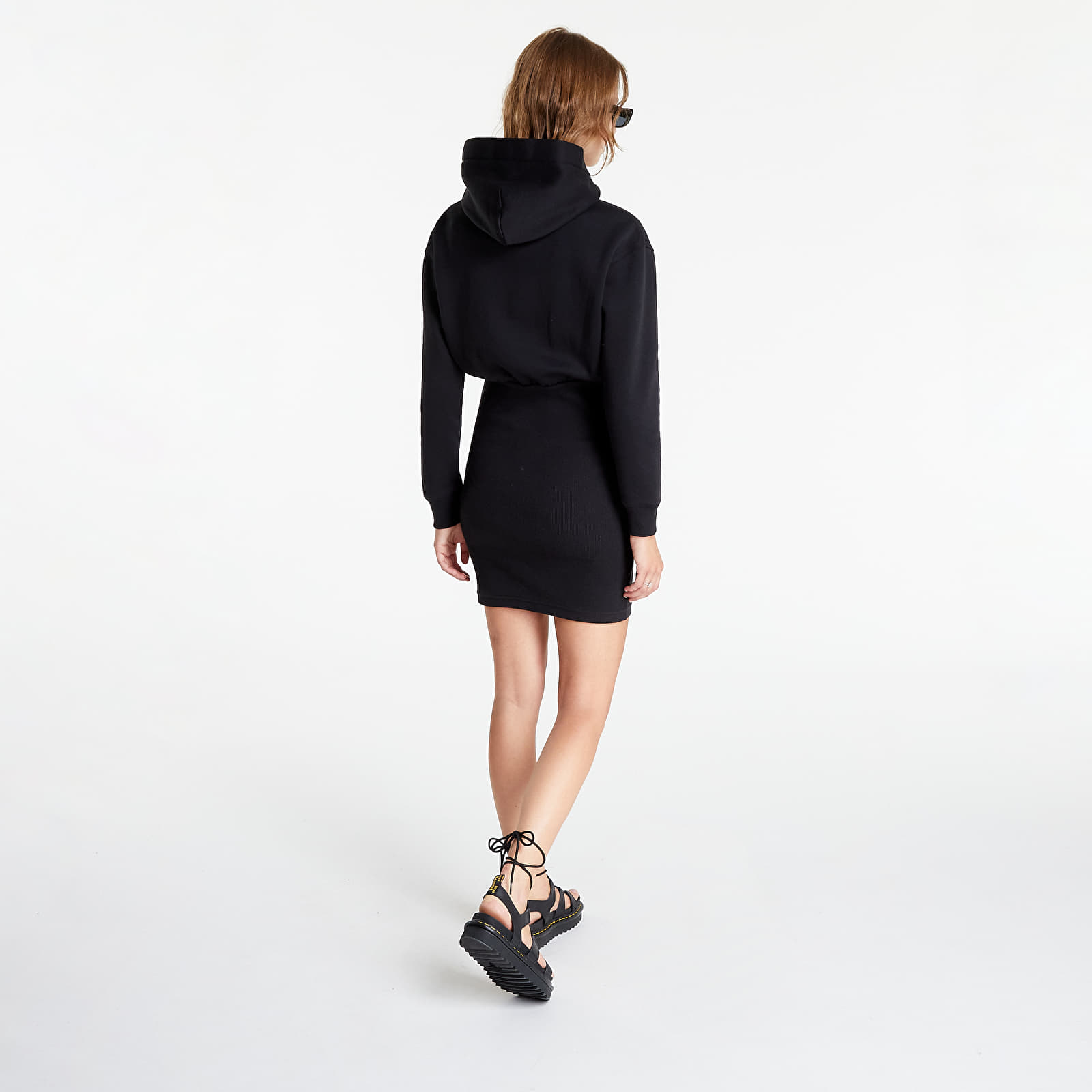 Kleider Calvin Klein Jeans Contrast Drawcords Hoodie Black