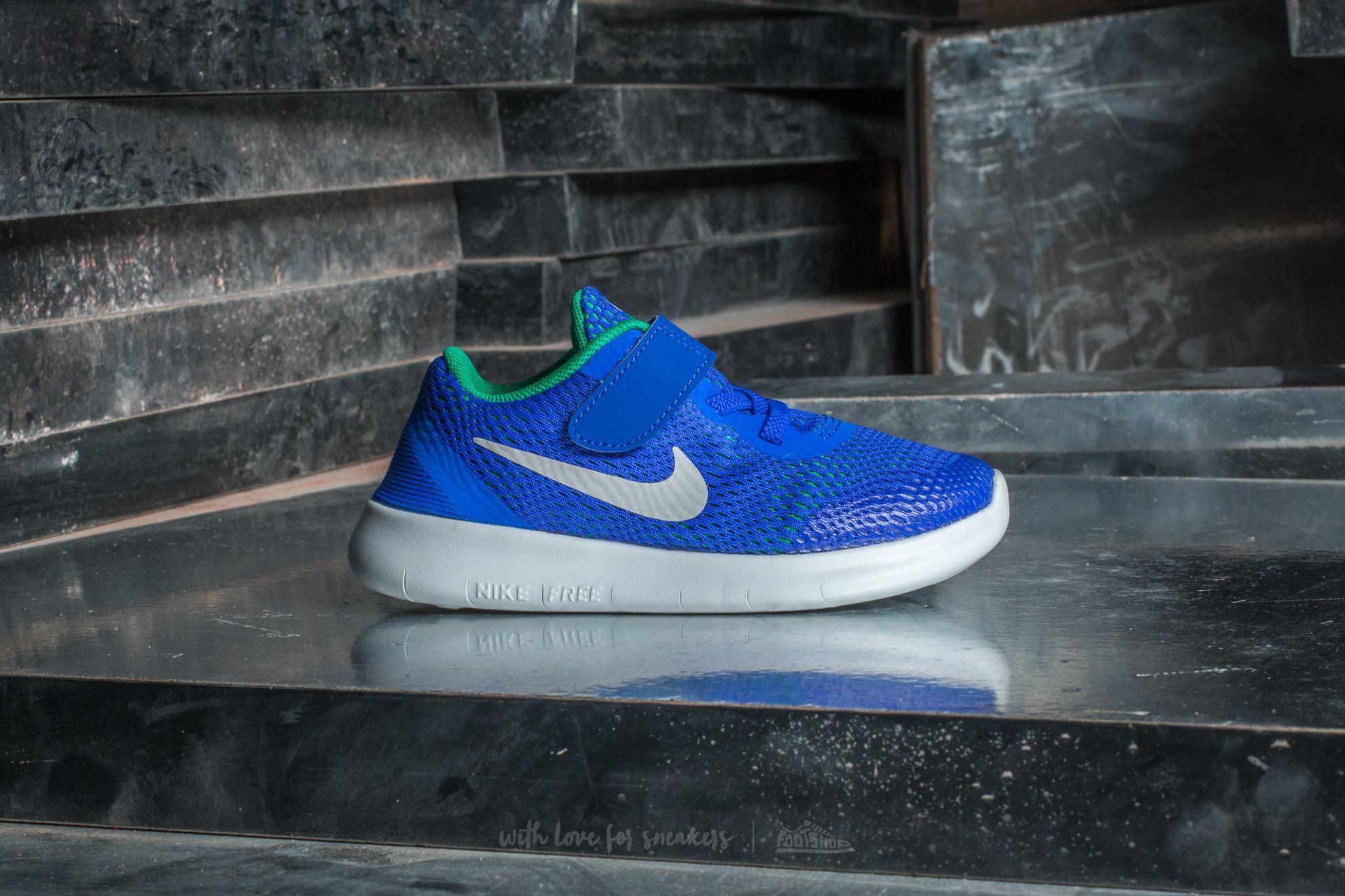 Sneakers og sko til børn Nike Free Run (TDV) Paramount Blue/ Pure Platinum