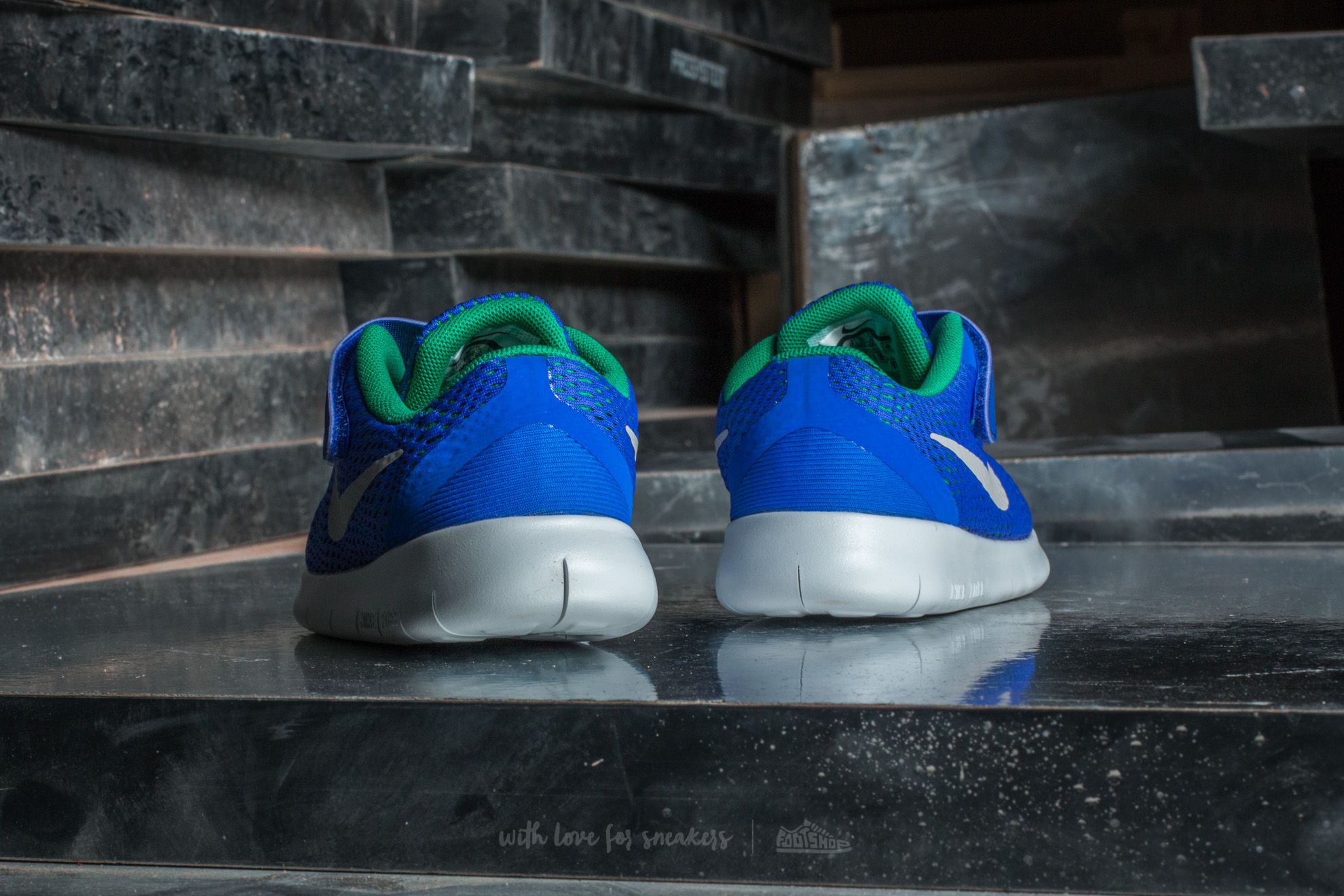 Sneakers og sko til børn Nike Free Run (TDV) Paramount Blue/ Pure Platinum