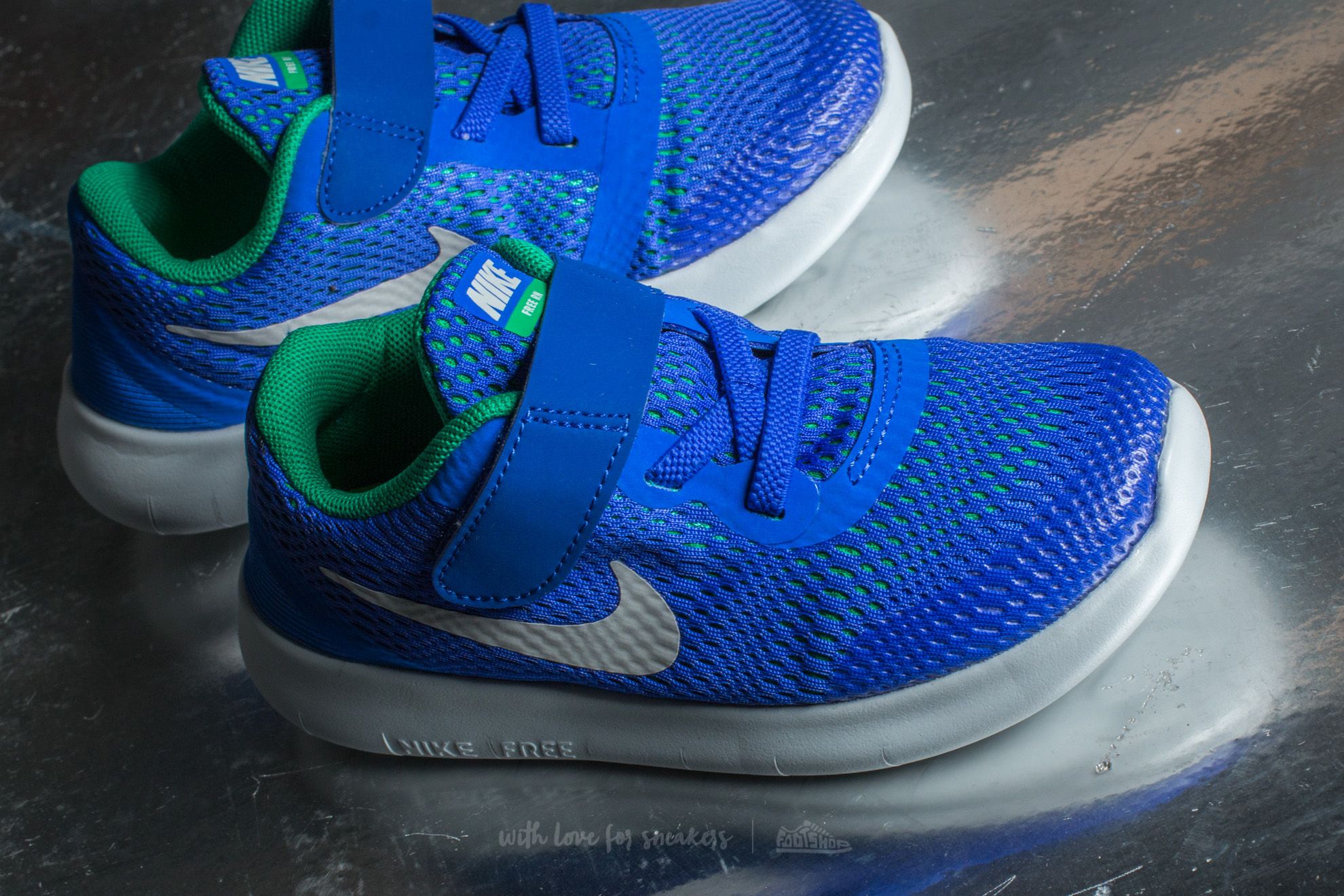 Sneakers og sko til børn Nike Free Run (TDV) Paramount Blue/ Pure Platinum