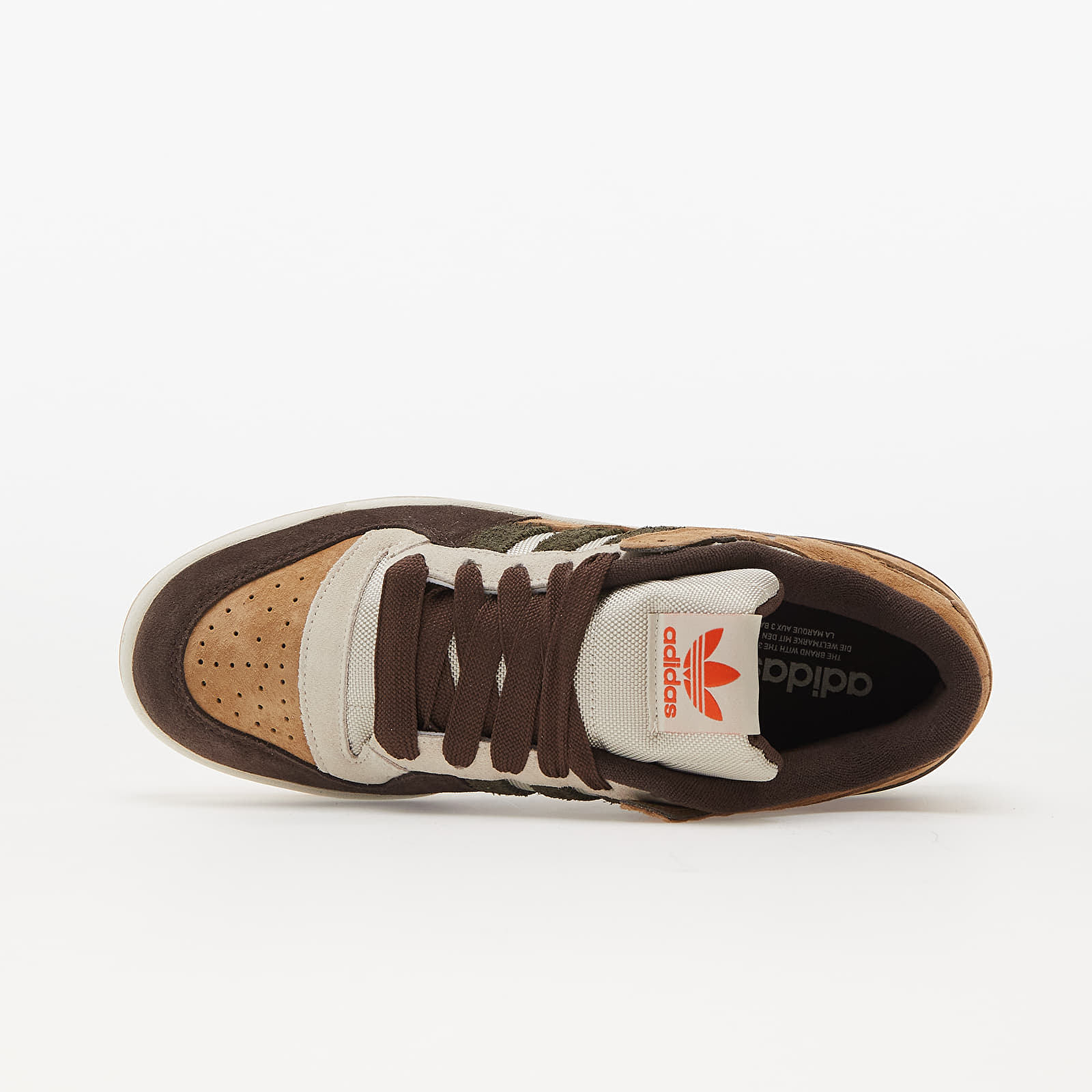 Încălțăminte și sneakerși pentru bărbați adidas Forum 84 Low CL Aluminium/ Branch/ Brown