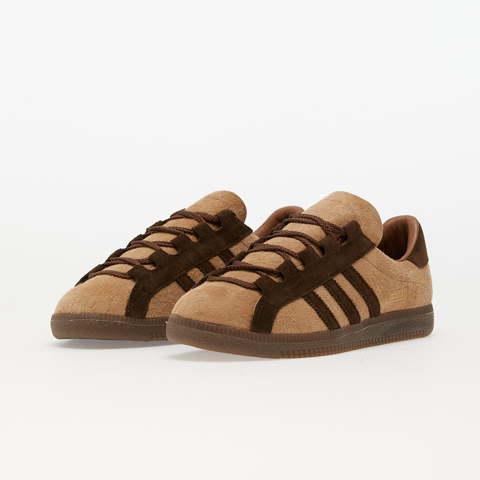 Samba low trainers Adidas Brown size 44.5 EU in Suede - 40844243
