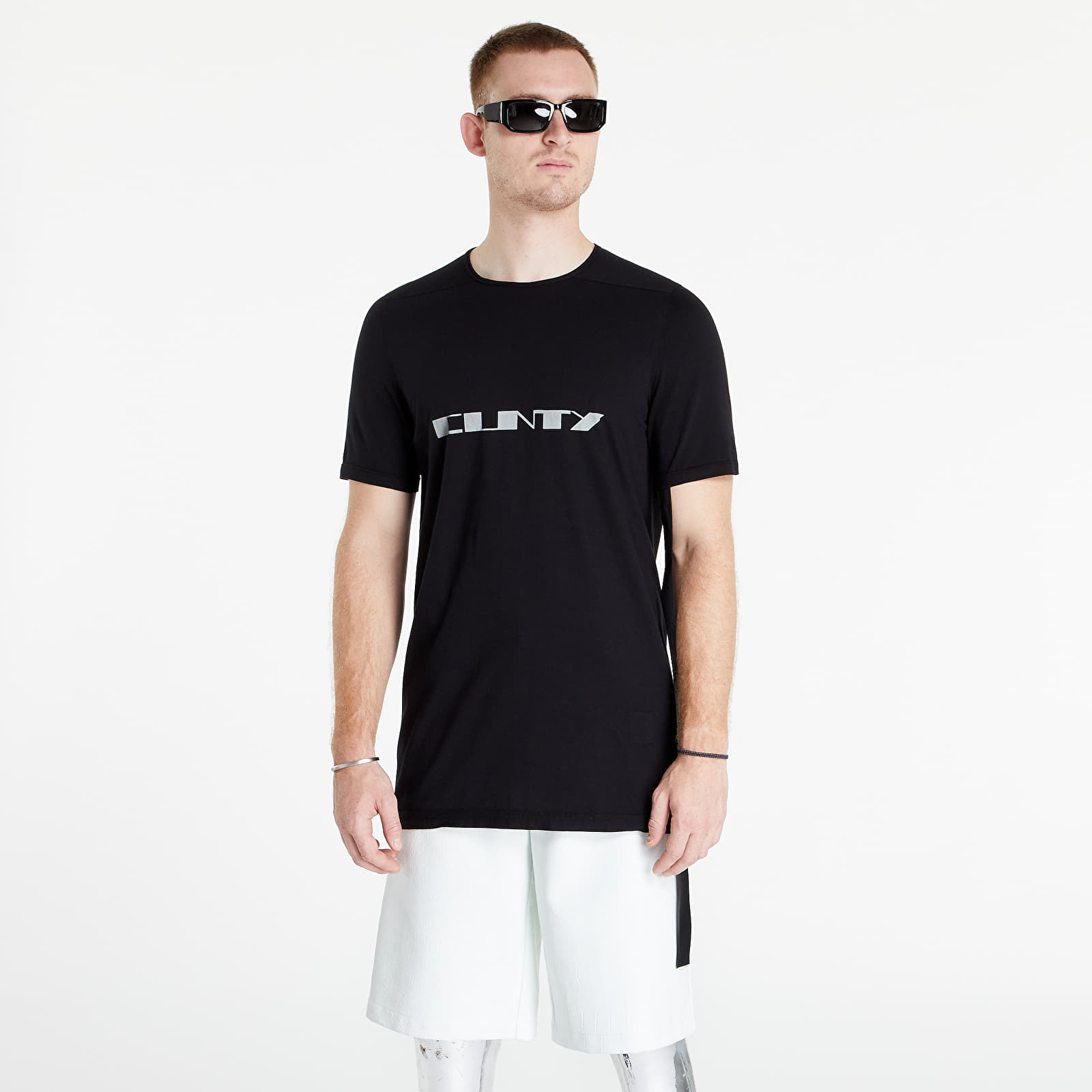 Majice T-shirt Rick Owens Level T-Shirt Black/ Oyster