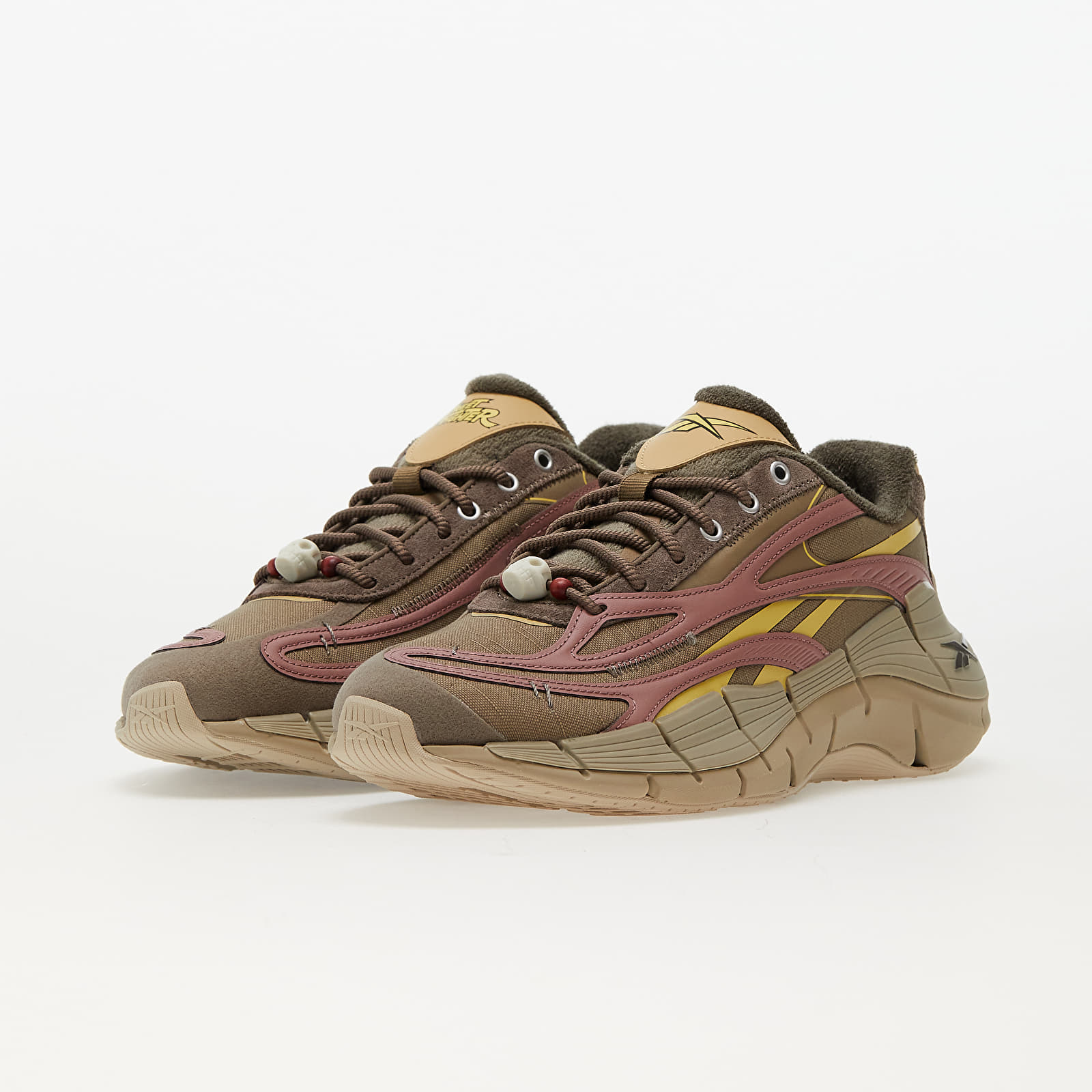 Pánske tenisky a topánky Reebok x Street Fighter Zig Kinetica 2.5 Cinnamon Stick/ Party Earl/ Weathered Yellow