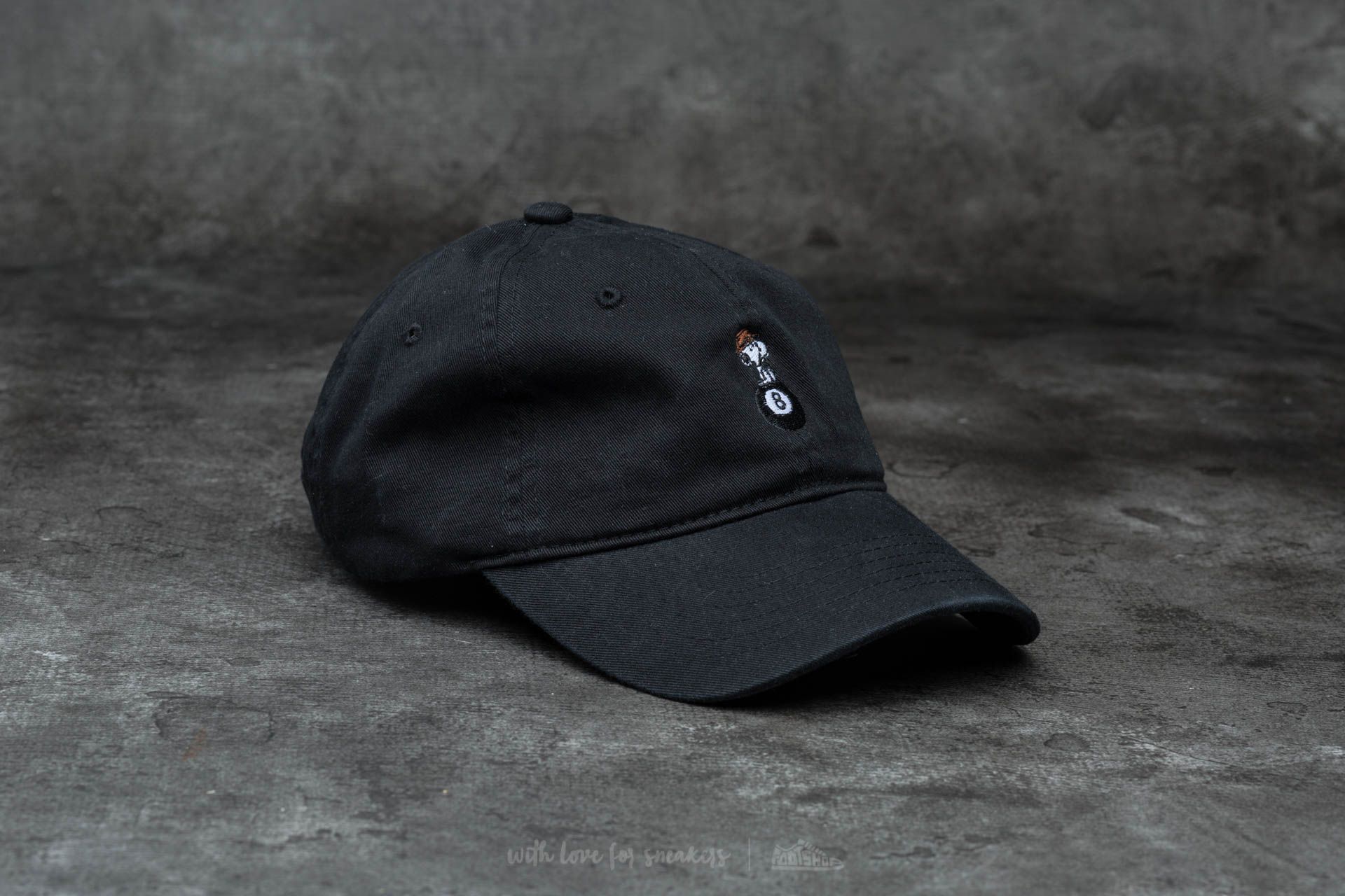 Kšiltovky HUF Apparel Spike 8 Ball Curve Brim Cap Black