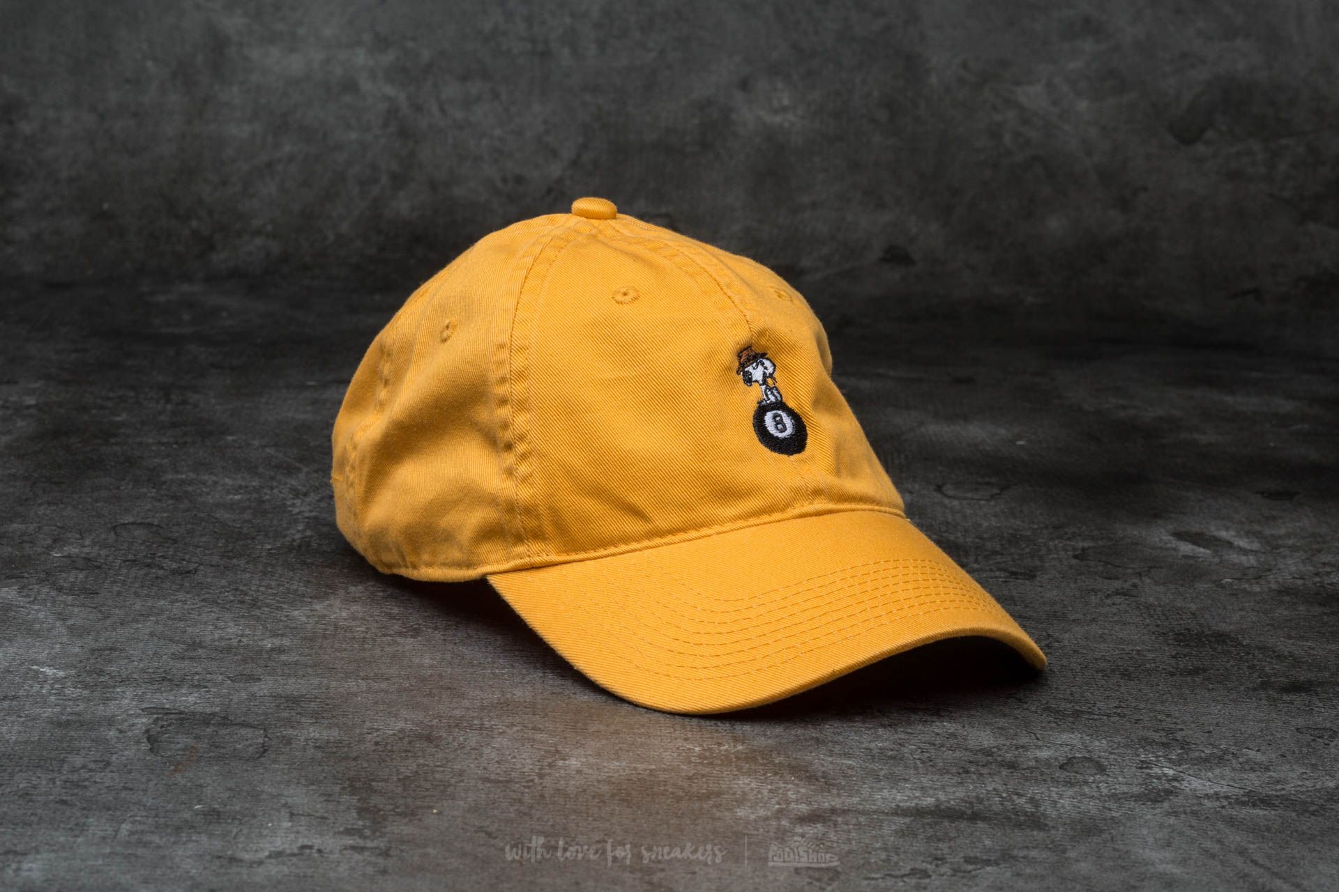 Caps HUF Apparel Spike 8 Ball Curve Brim Cap Gold