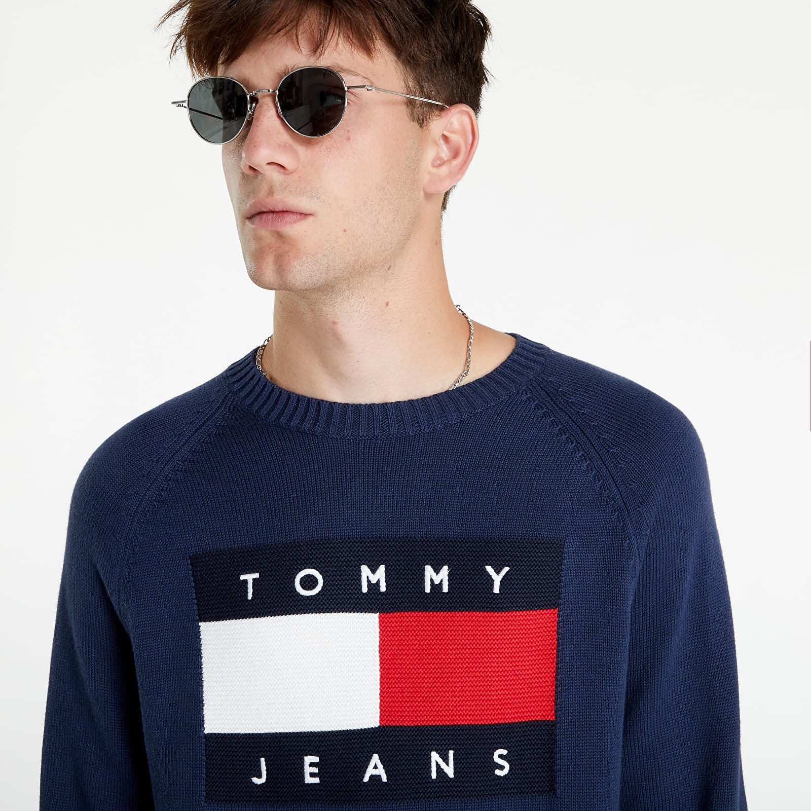 Sweaters Tommy Jeans Tjm Regular Flag Swe Blue