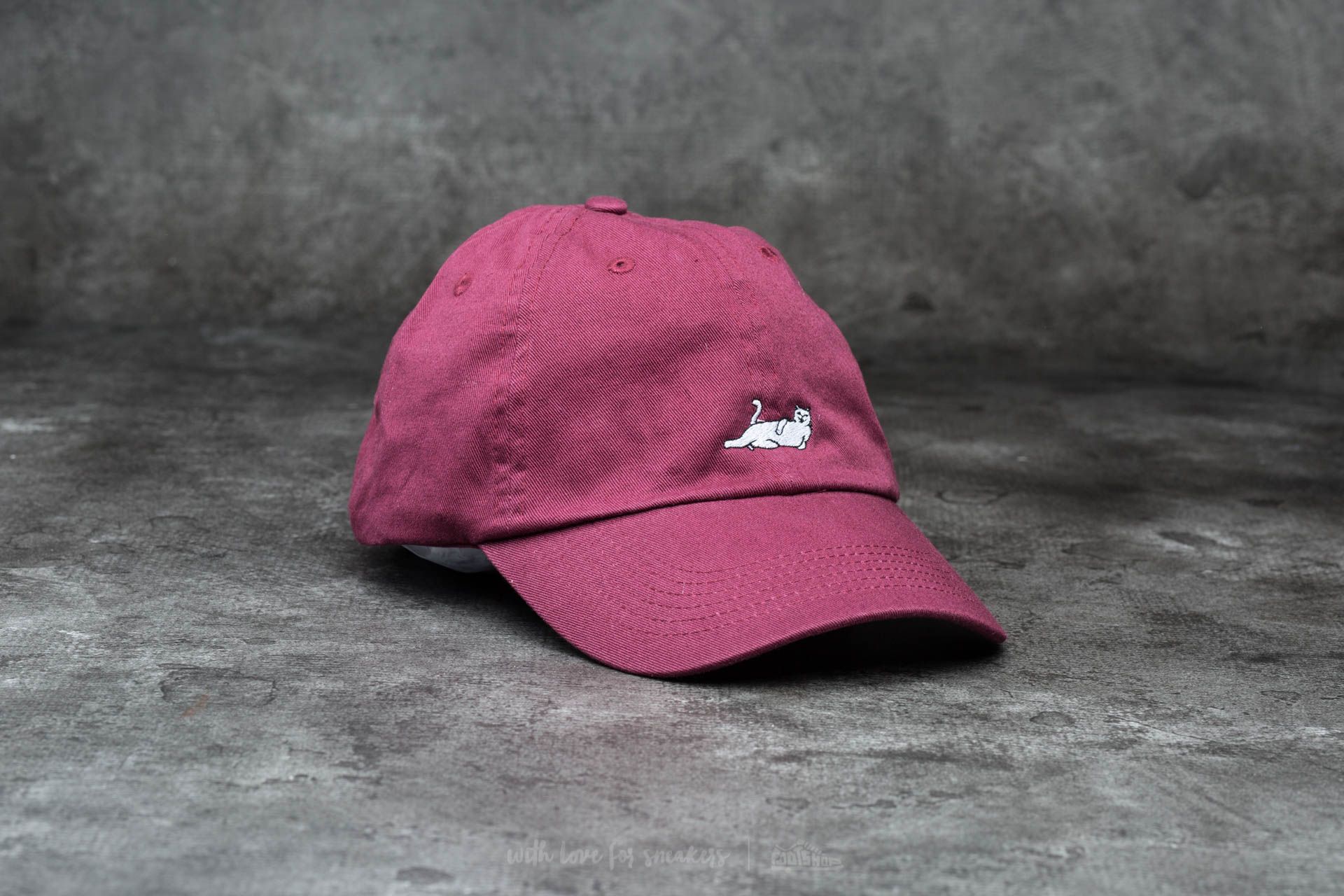 Caps RIPNDIP  Castanza Six Panel Cap Burgandy