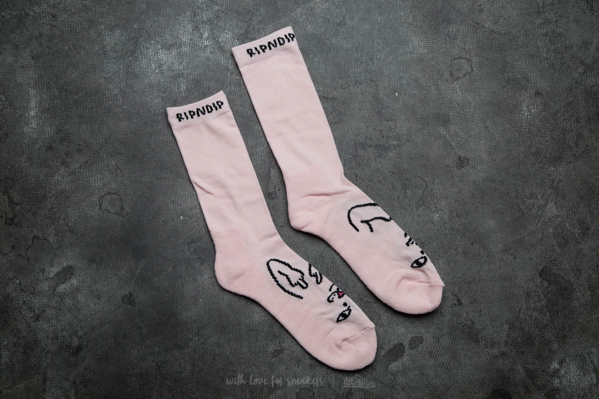 Zoknik RIPNDIP Nermal Twins Socks Pink