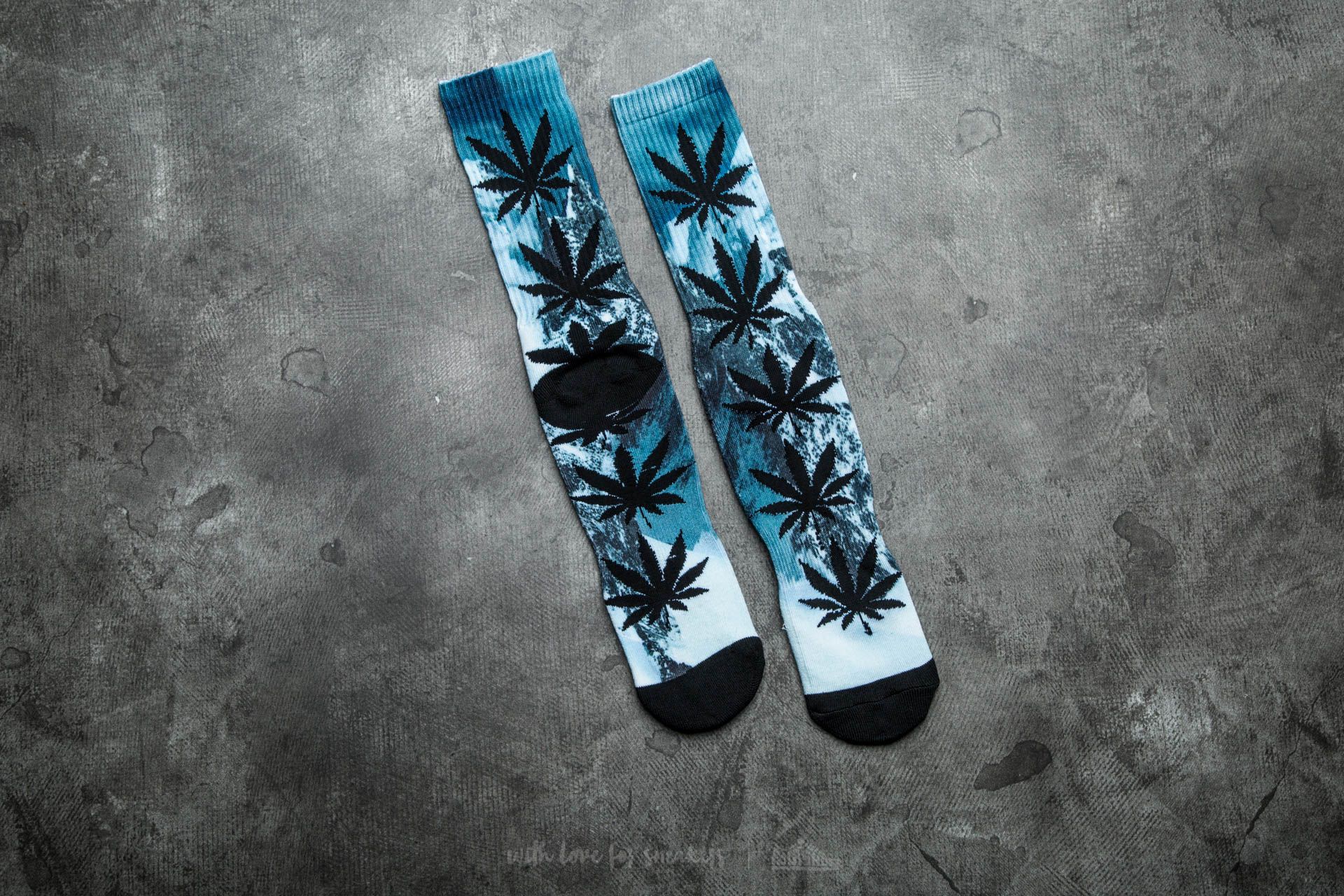 Chaussettes HUF Apparel Digital PL Himilayan Crew Socks White/ Grey