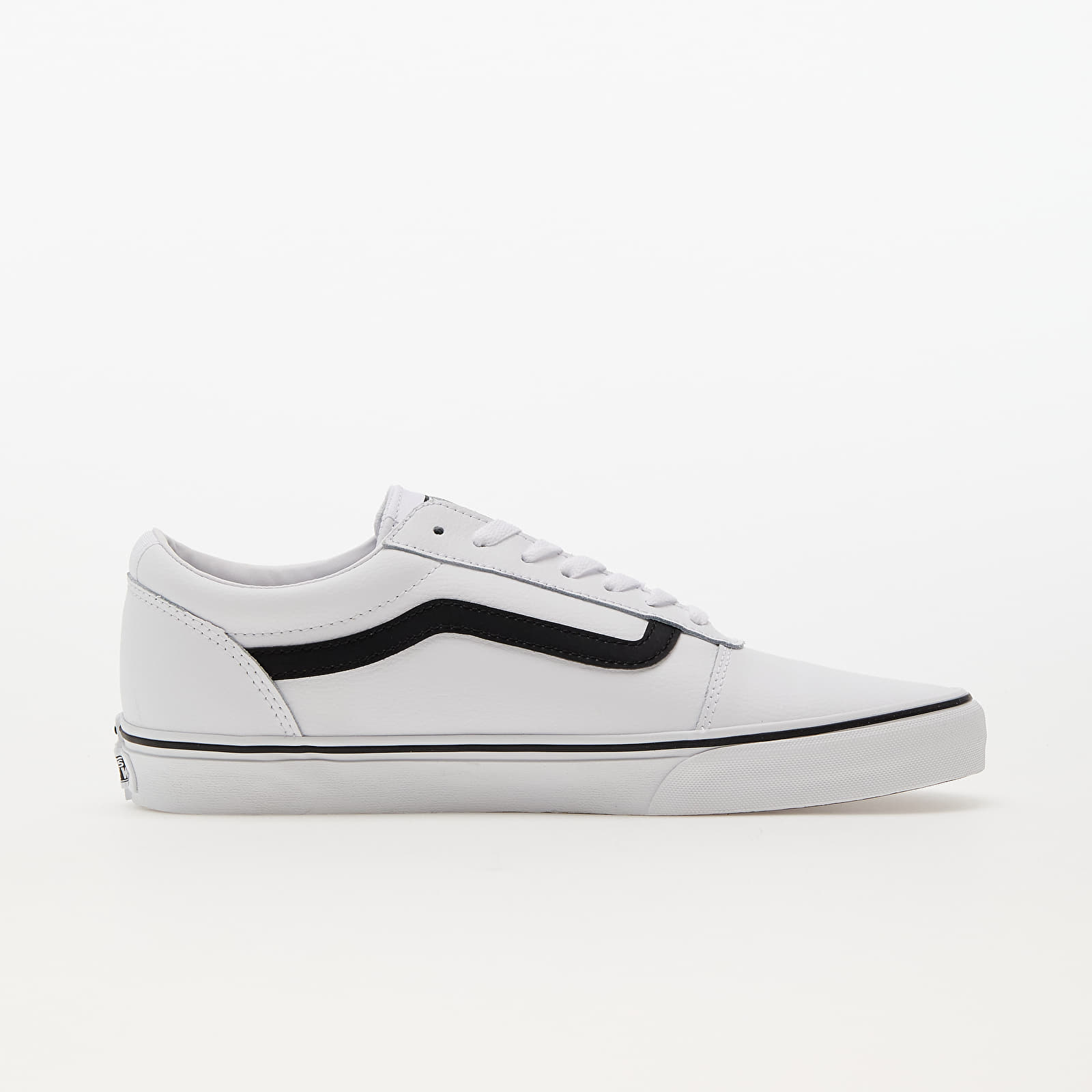 Vans white best sale and black stripe