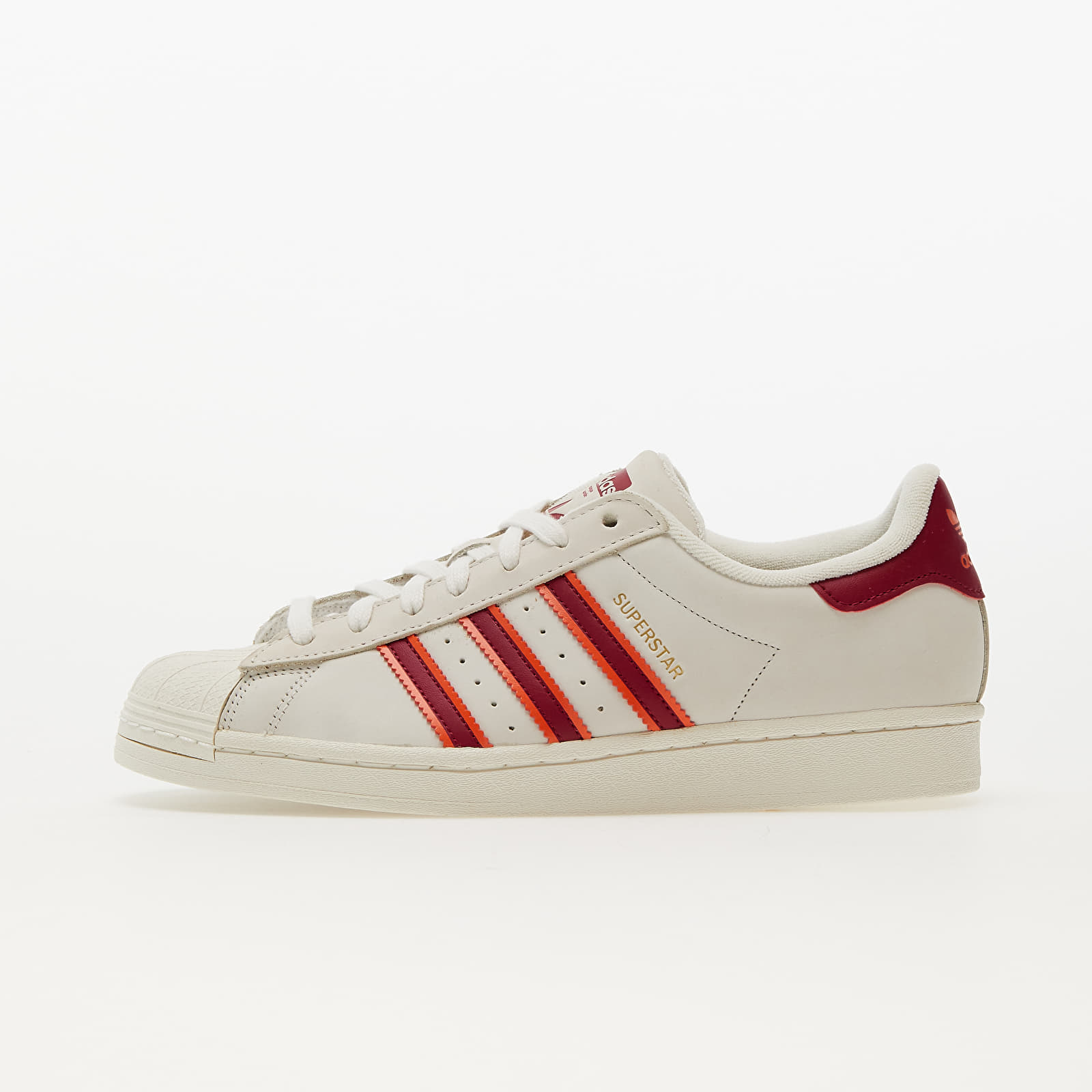 Men's shoes adidas Superstar Cloud White/ Legend Burgundy/ Semi Orange