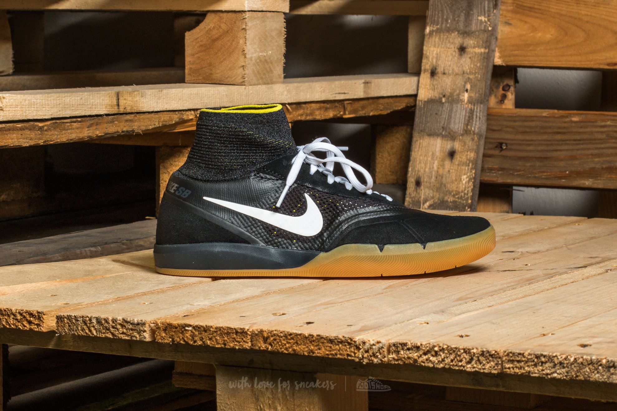 Vyriška avalynė Nike SB Hyperfeel Koston 3 Black/ White-Yellow Strike