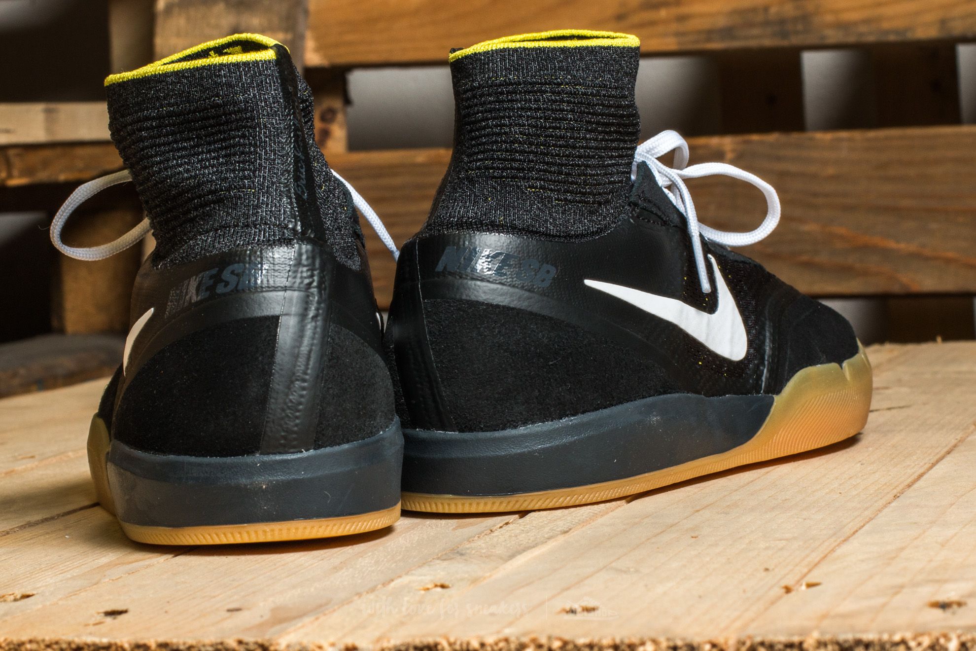 Vyriška avalynė Nike SB Hyperfeel Koston 3 Black/ White-Yellow Strike
