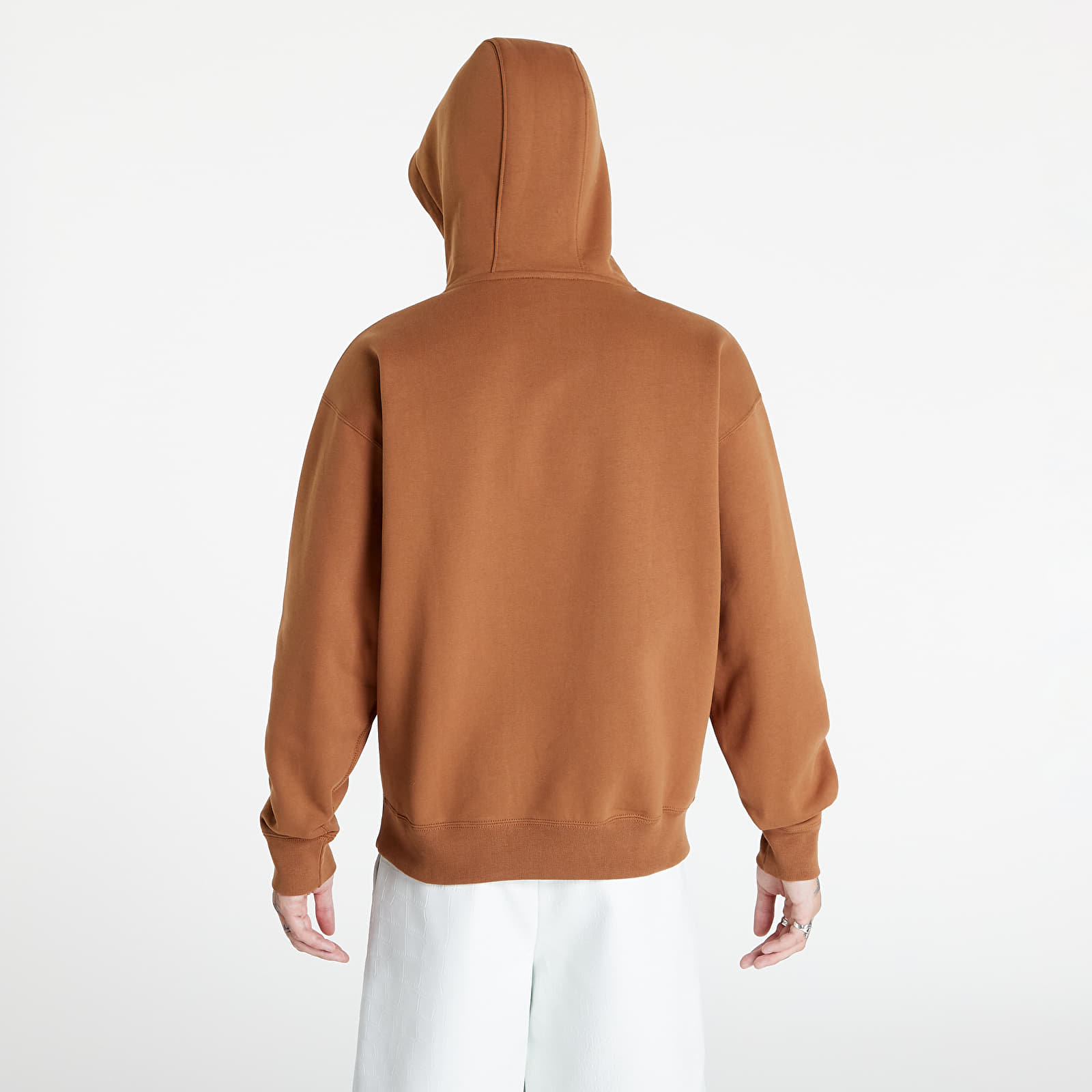 Hanorace Nike Solo Swoosh Men's Fleece Hoodie Ale Brown/ White