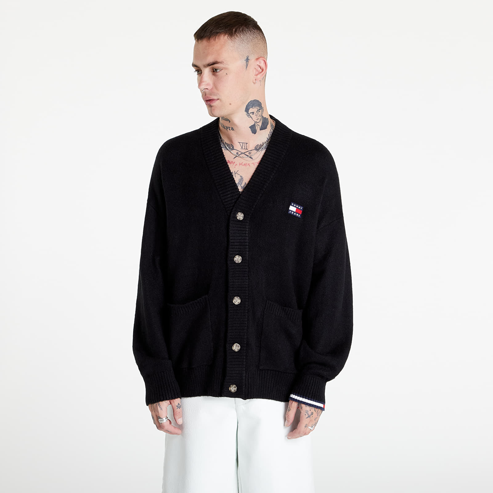 Sweaters Tommy Jeans Tjm Skater Badge Car Black