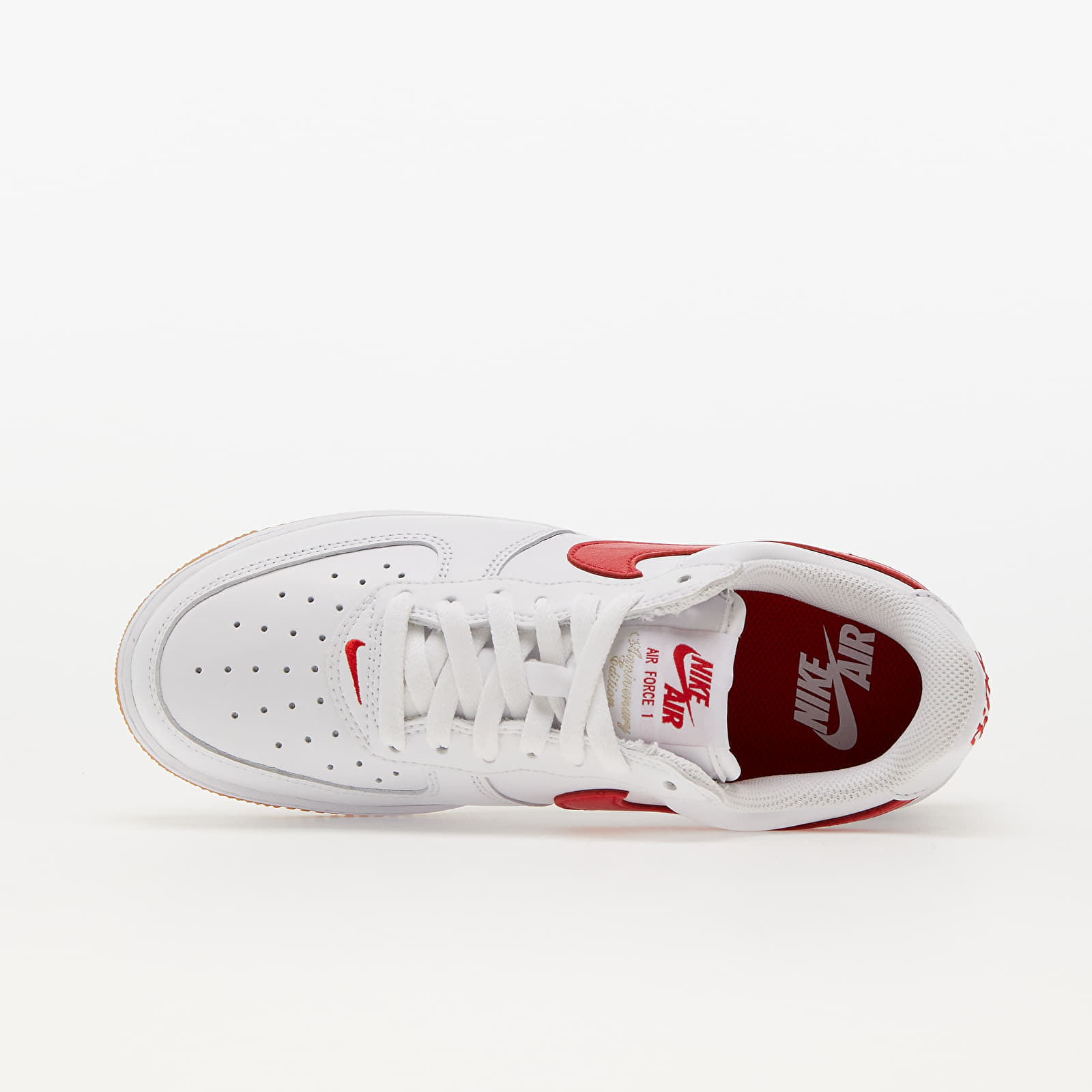 Men s shoes Nike Air Force 1 Low Retro White University Red Gum Yellow Footshop