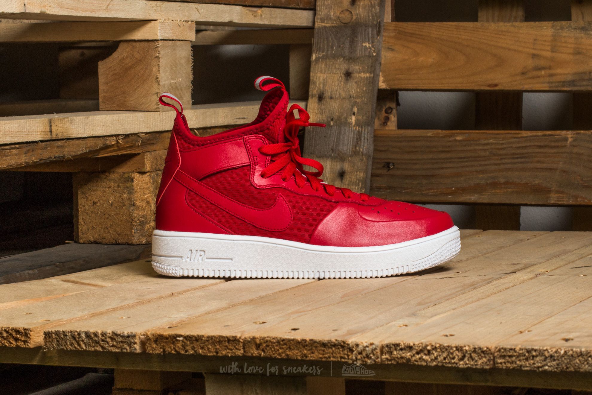 Férfi cipők Nike Air Force 1 Ultraforce Gym Red/ Gym Red-White