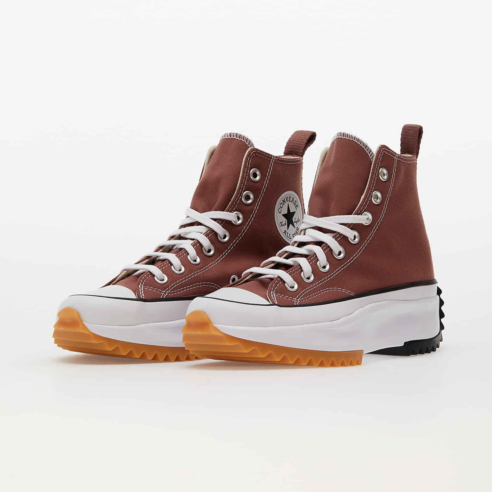 Încălțăminte și sneakerși pentru bărbați Converse Run Star Hike Canvas Platform Saddle/ Black/ White