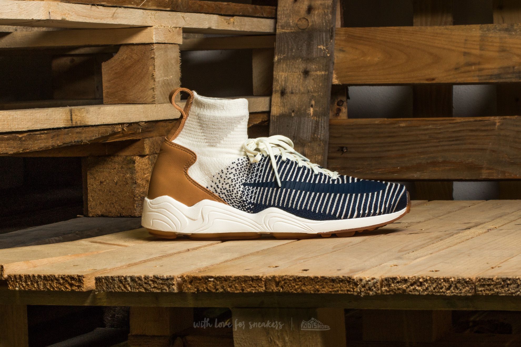 Pánské tenisky a boty Nike Zoom Mercurial Xl Flyknit Sail/ College Navy-Pale Grey