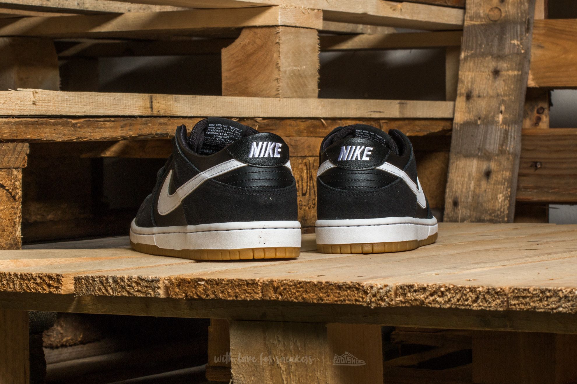 Men's shoes Nike Sb Zoom Dunk Low Pro Black/ White-Gum Light Brown