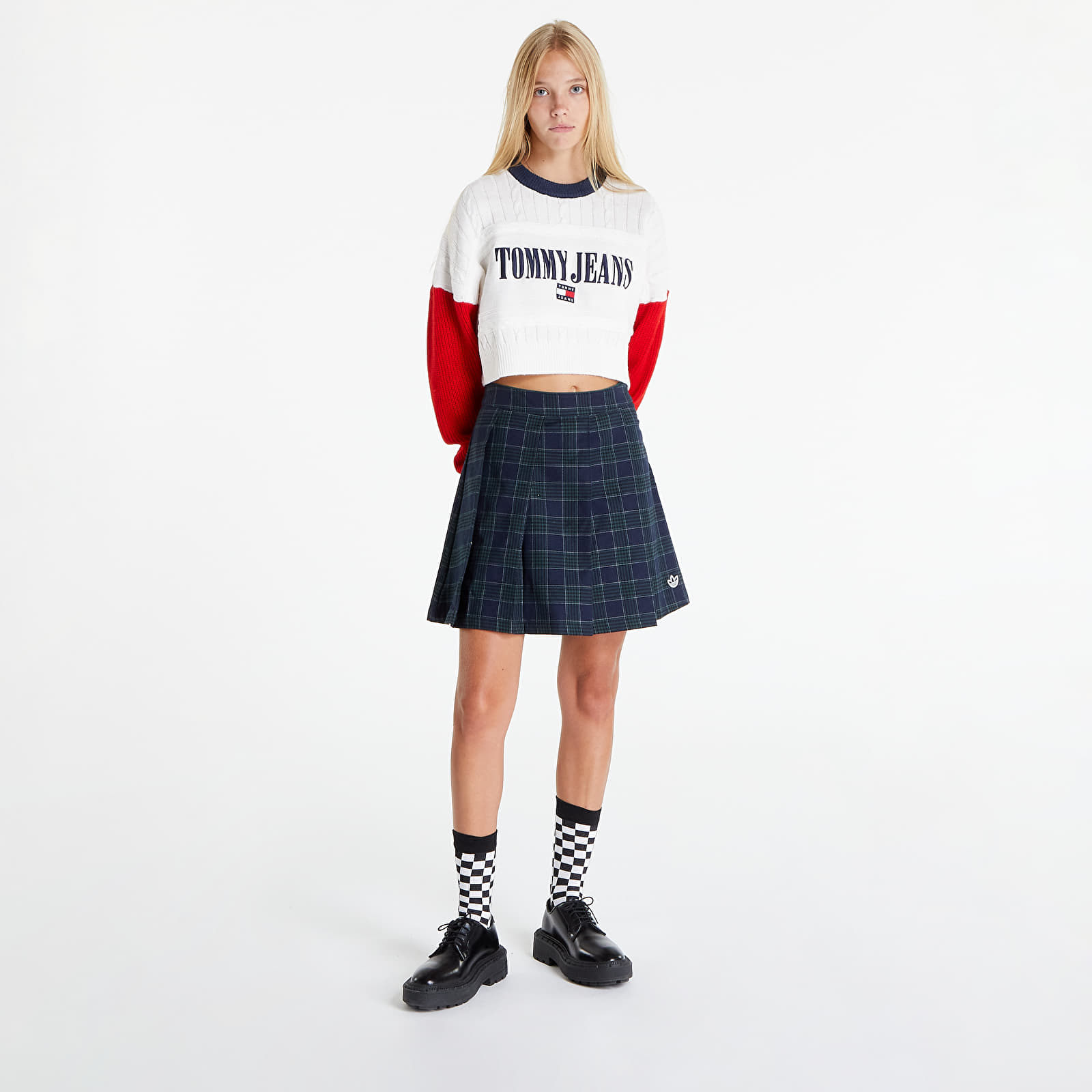 Sweaters Tommy Jeans Tjw Rlxd Crop Archiv White/ Red