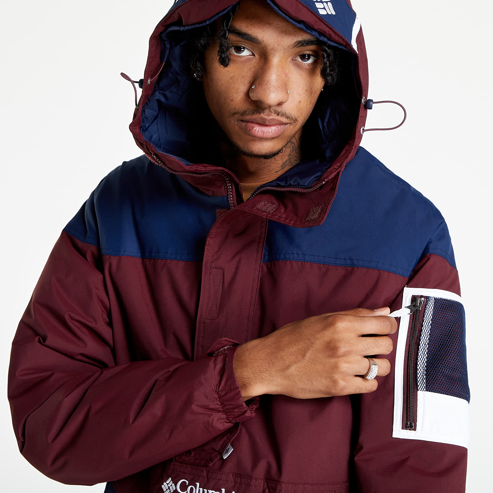 Jacken Columbia Challenger™ Pullover Elderberry/ Collegiate Navy/ White