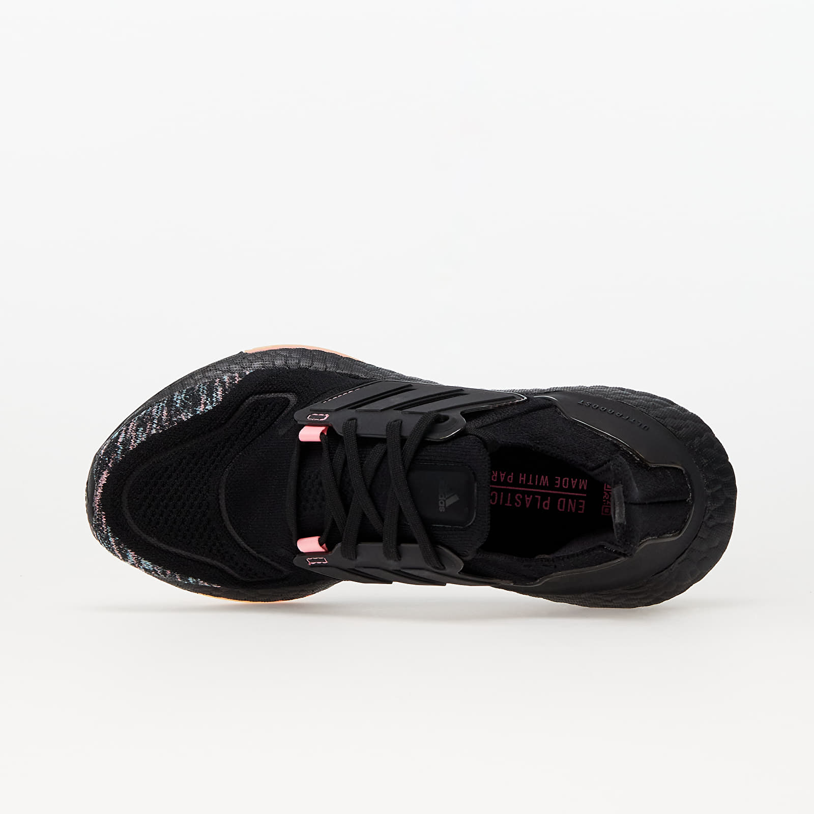 Ultraboost black hotsell and pink